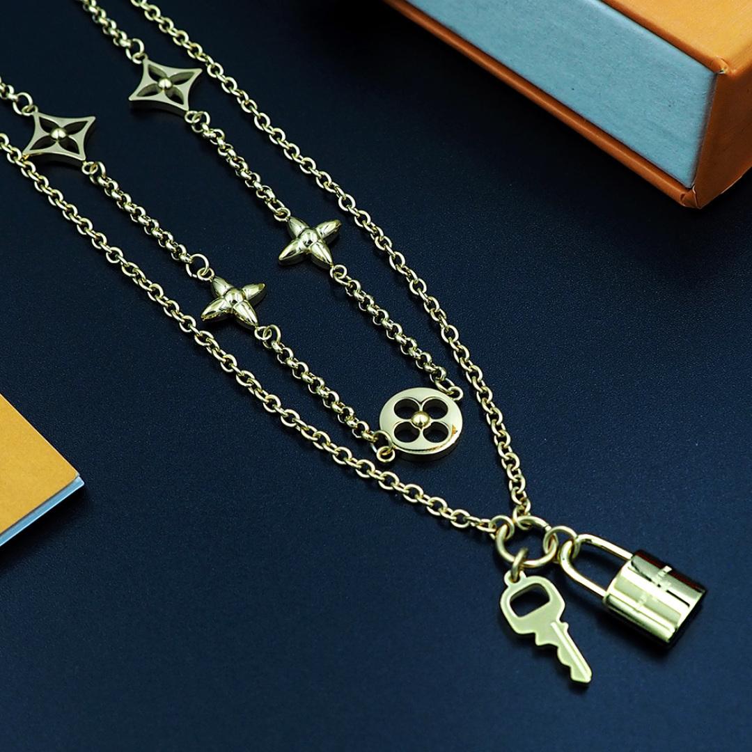 Louis Vuitton LV Iconic Charms Necklace  M02494 - FashionPlug