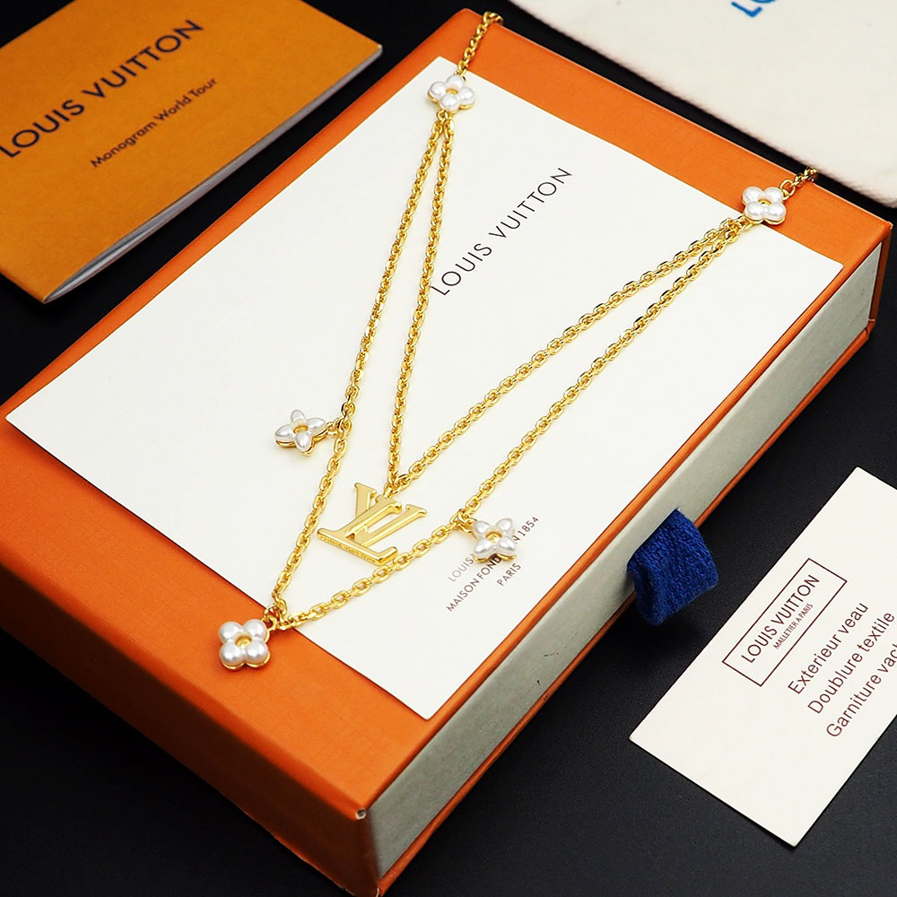 Louis Vuitton LV Floragram Necklace M00981 - FashionPlug