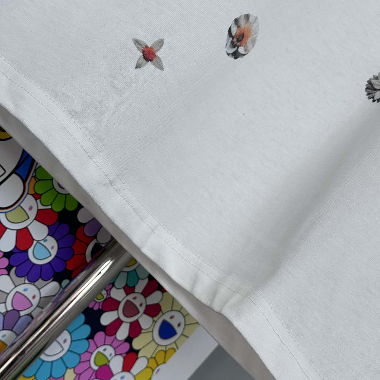  Louis Vuitton Overprinted Monogram Jacquard T-Shirt   1AJRAF - FashionPlug