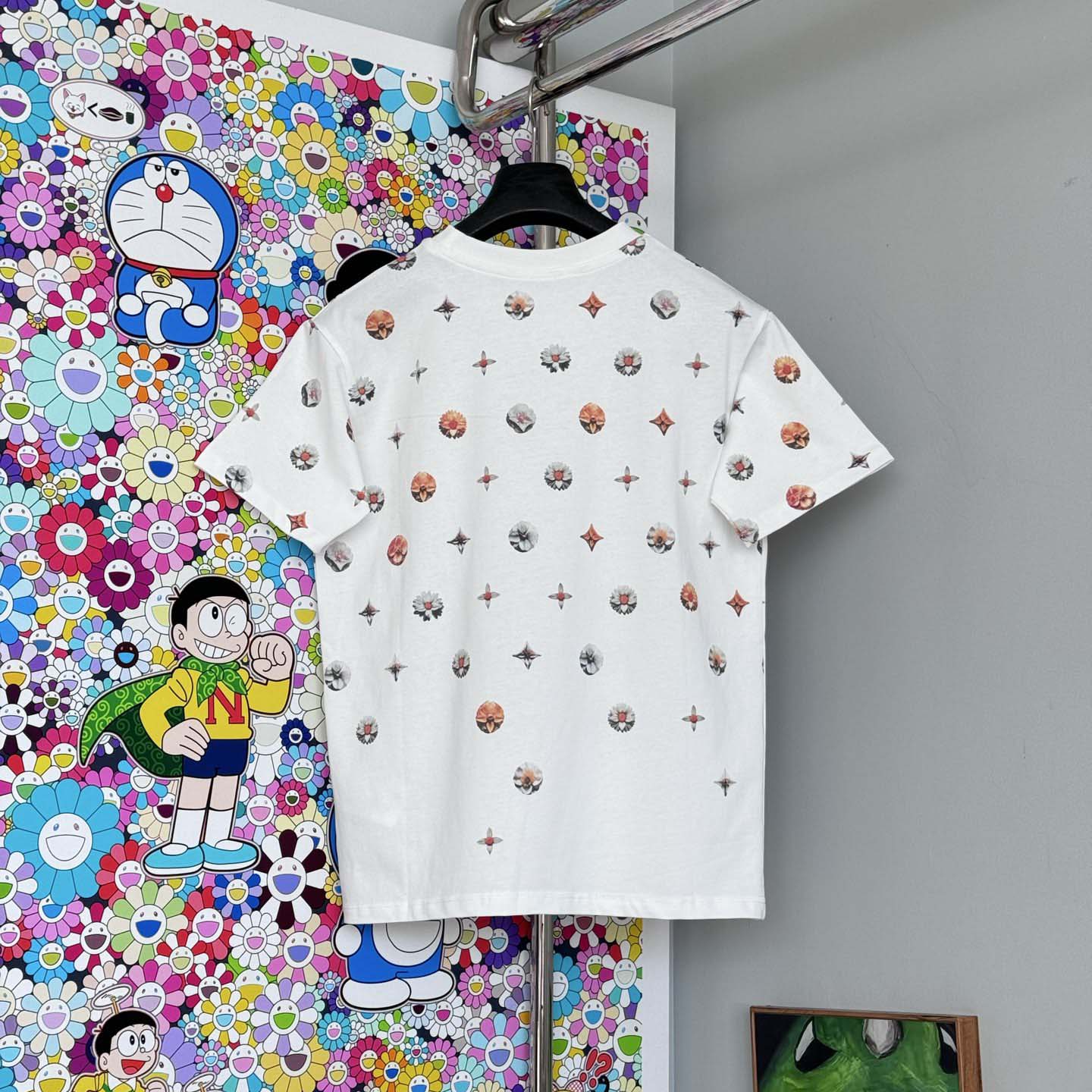  Louis Vuitton Overprinted Monogram Jacquard T-Shirt   1AJRAF - FashionPlug