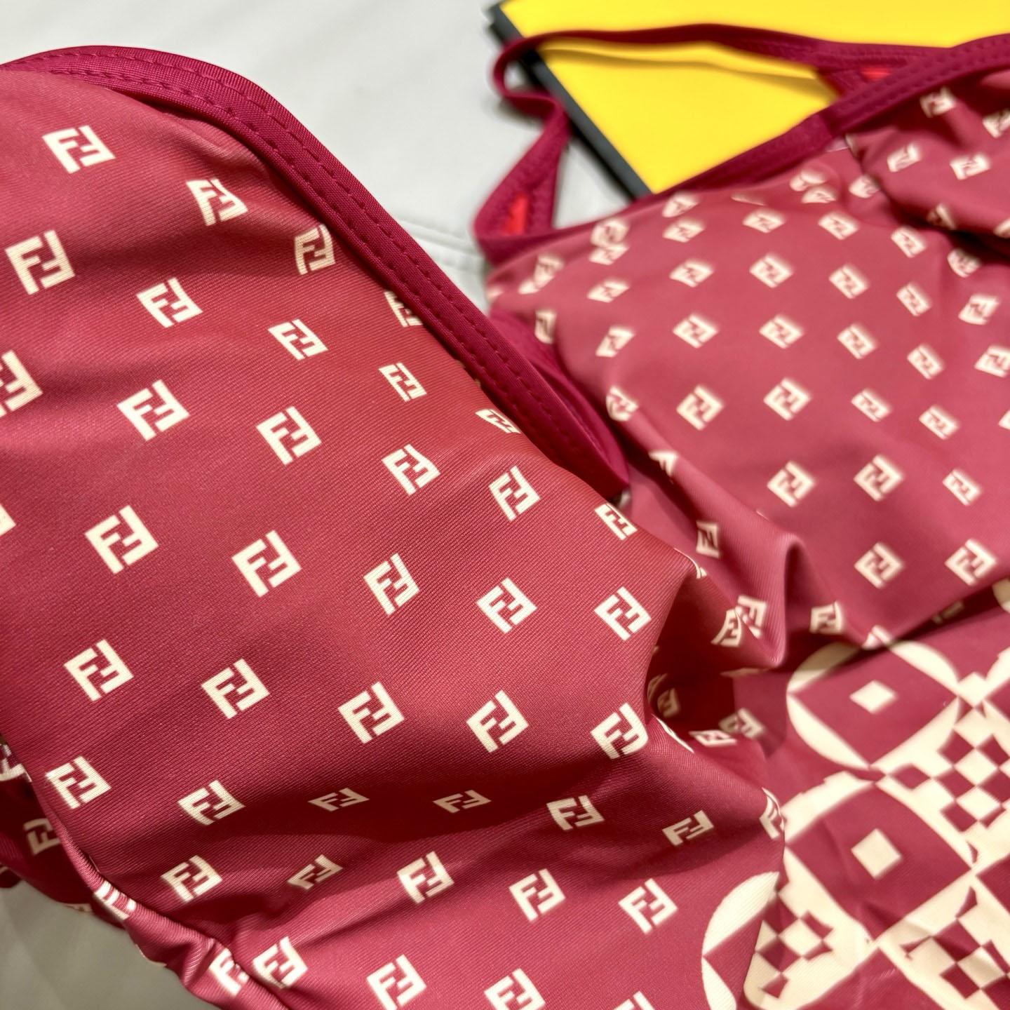 Fendi Geometric Pattern Printed Swimsuit - FashionPlug