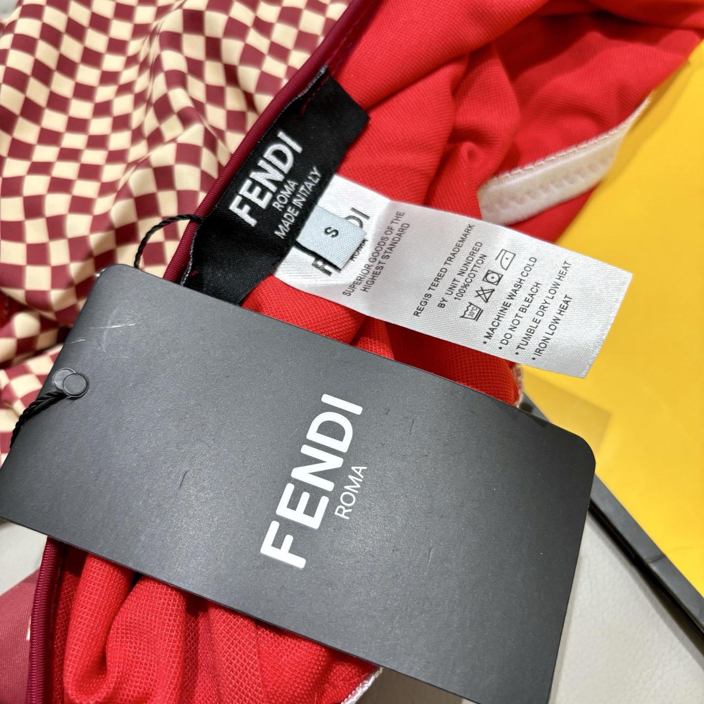 Fendi Geometric Pattern Printed Swimsuit - FashionPlug