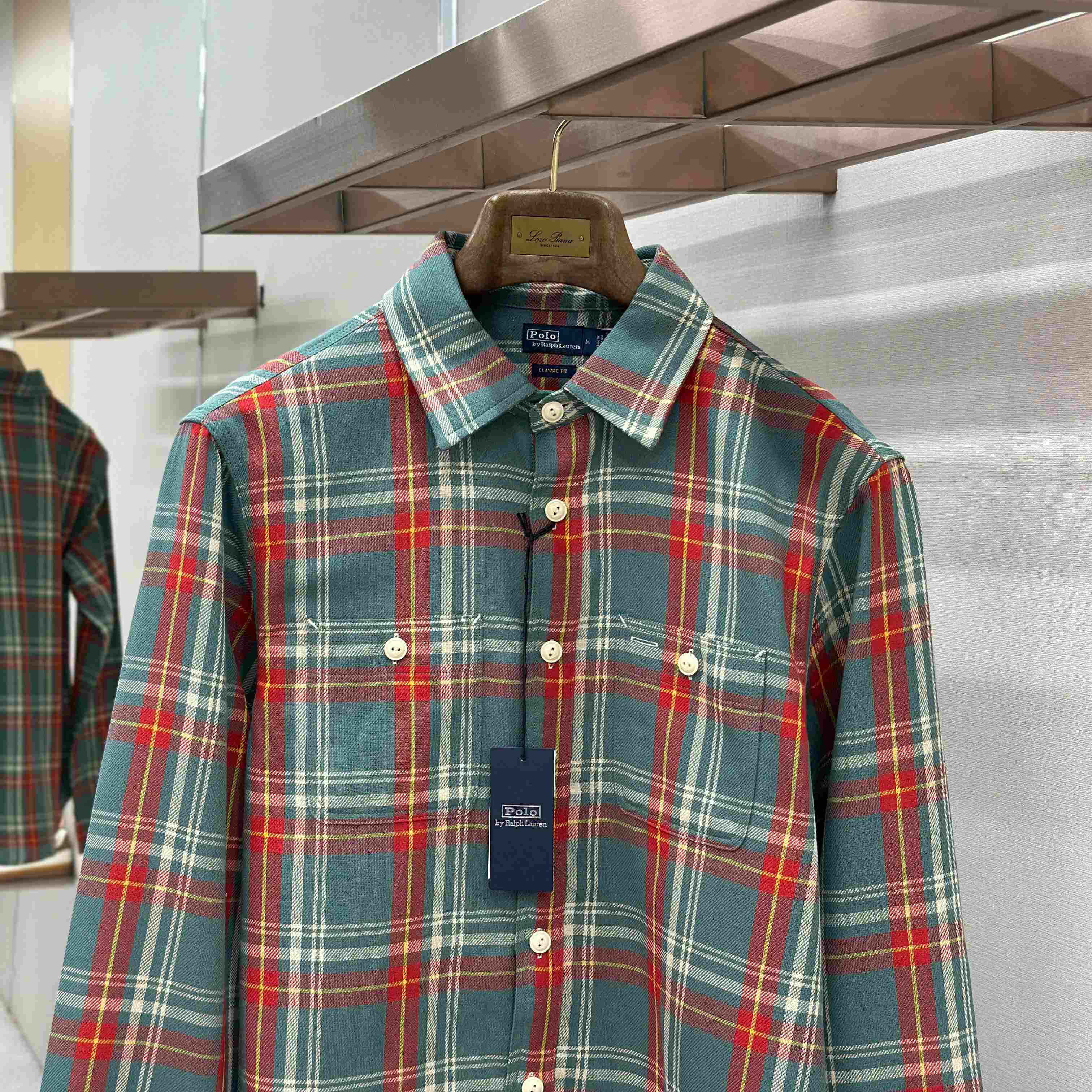  Ralph Lauren Classic Fit Plaid Flannel Workshirt - FashionPlug