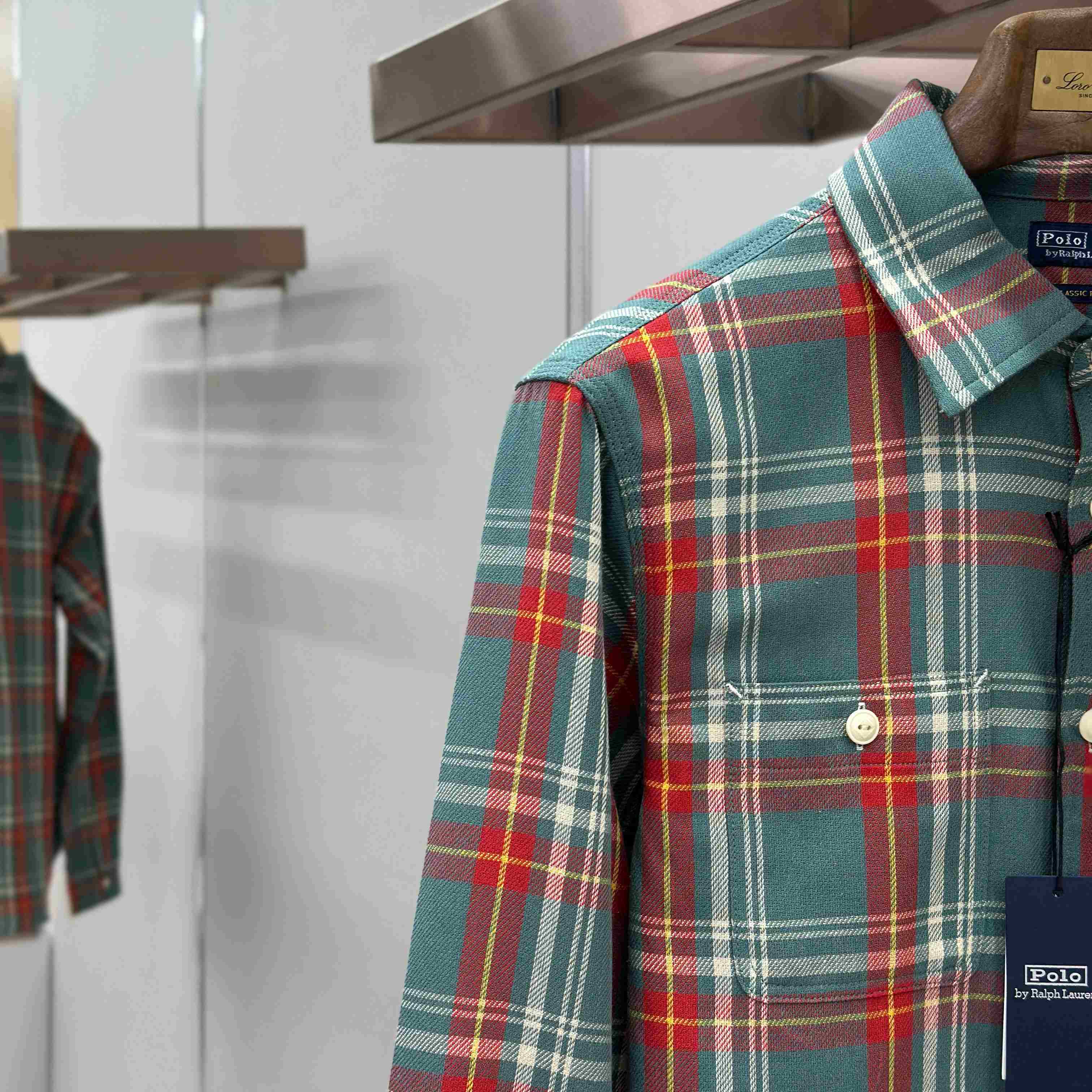  Ralph Lauren Classic Fit Plaid Flannel Workshirt - FashionPlug