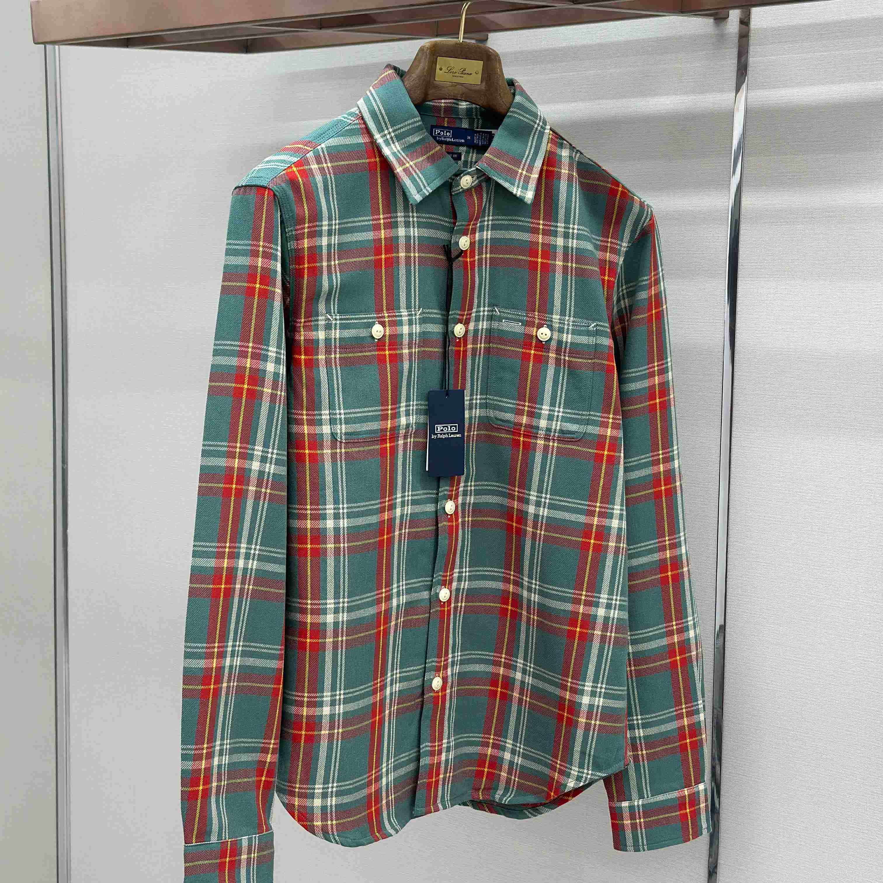  Ralph Lauren Classic Fit Plaid Flannel Workshirt - FashionPlug
