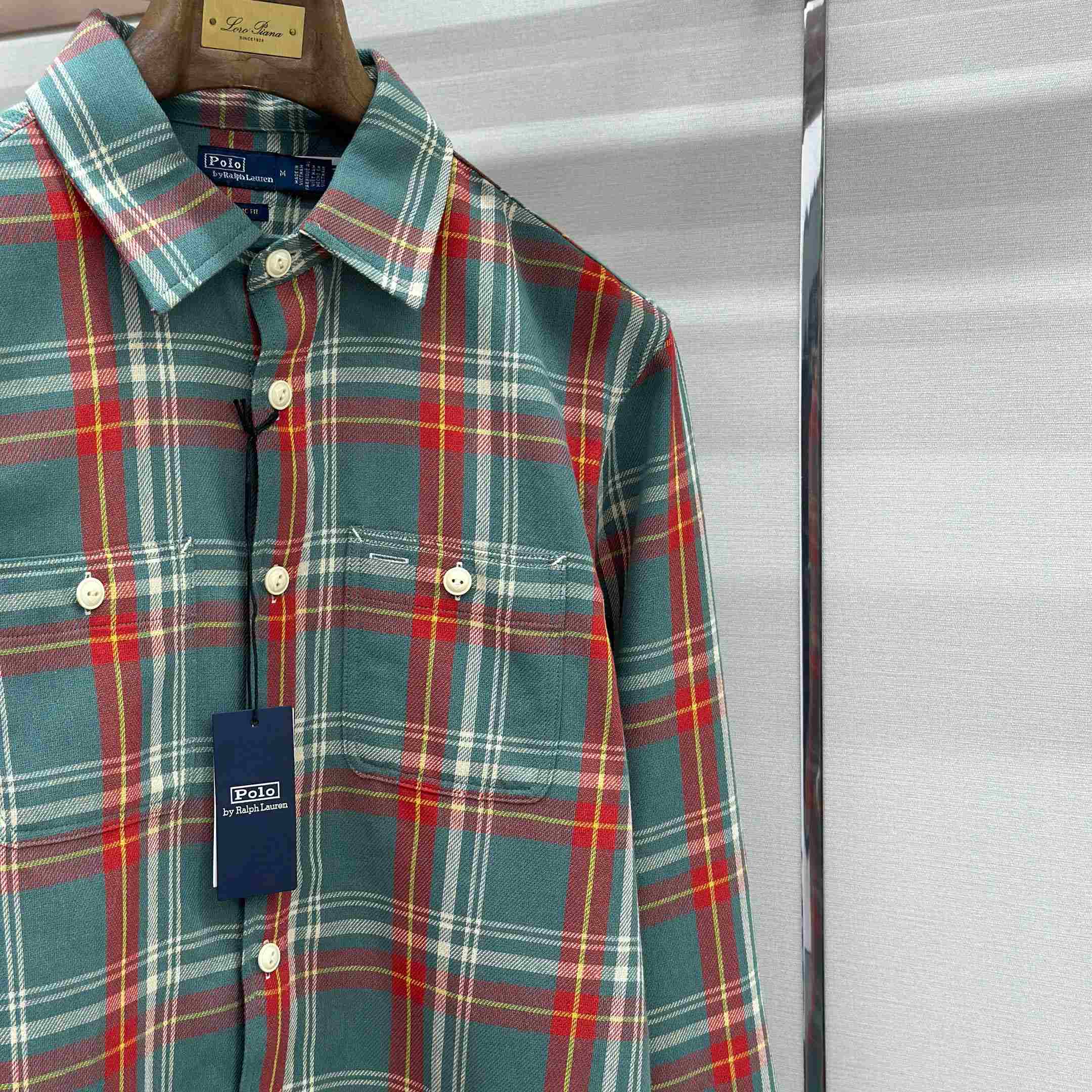  Ralph Lauren Classic Fit Plaid Flannel Workshirt - FashionPlug