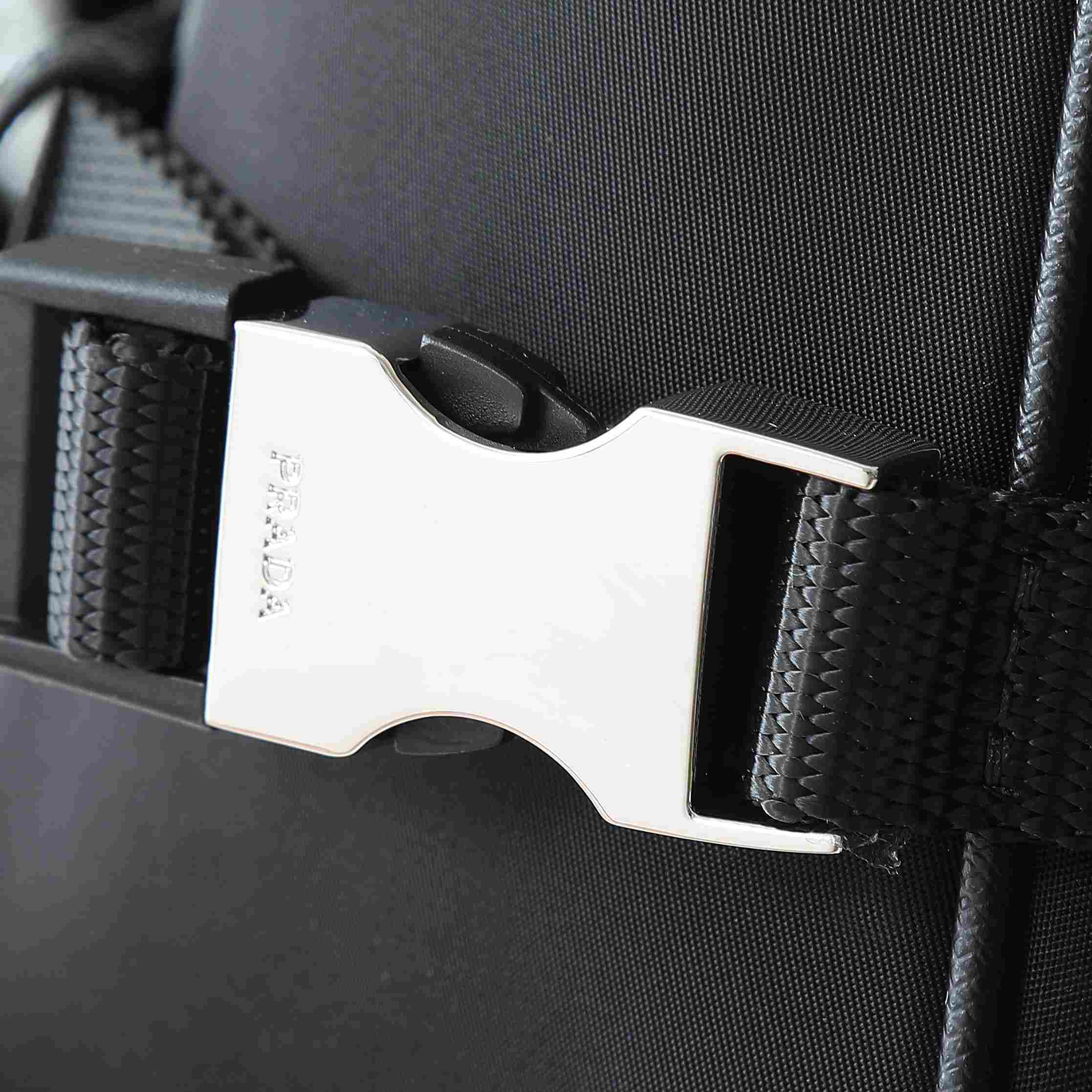 Prada Large Re-Nylon And Saffiano leather shoulder bag - FashionPlug