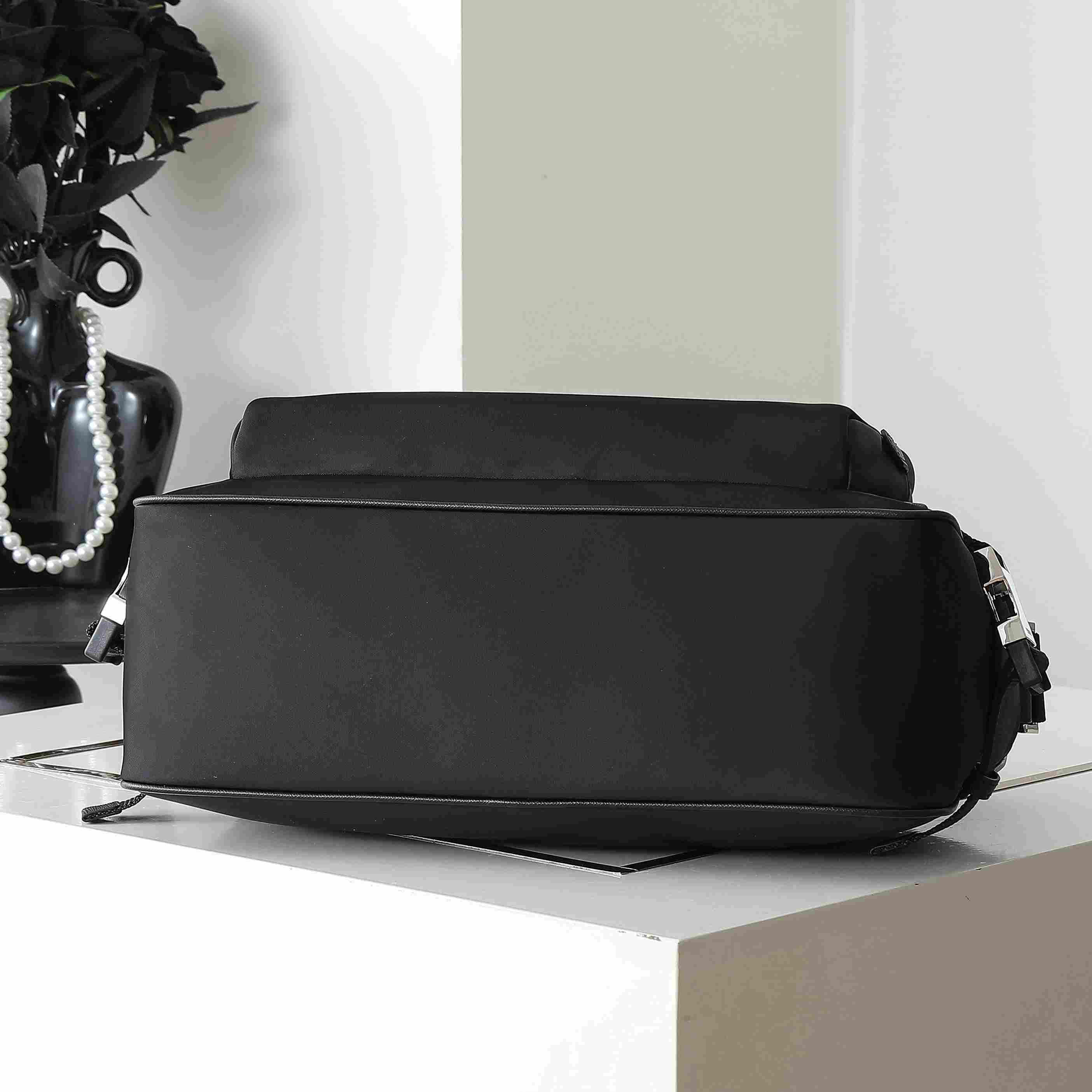 Prada Large Re-Nylon And Saffiano leather shoulder bag - FashionPlug