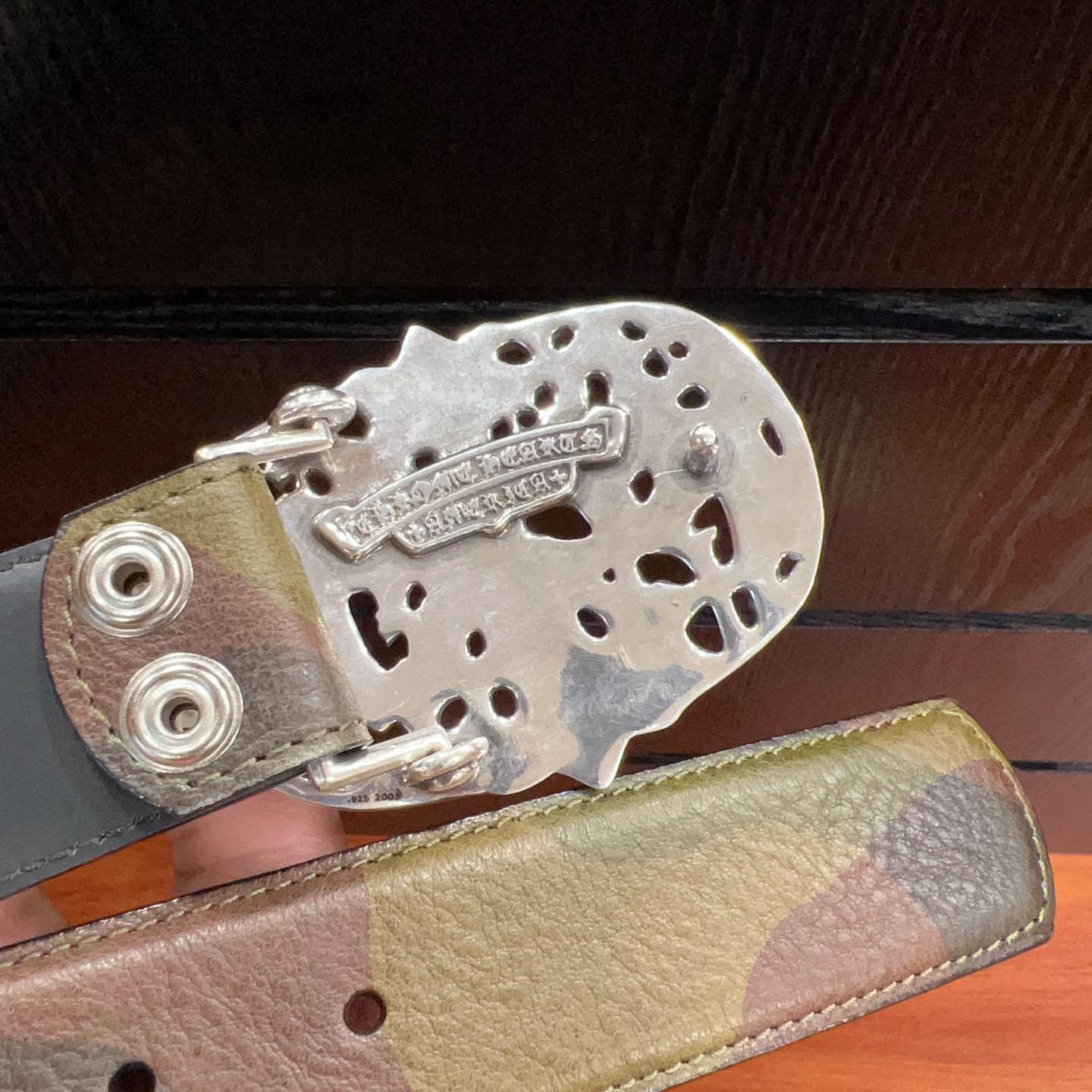 Chrome Hearts Leather Belt   - FashionPlug