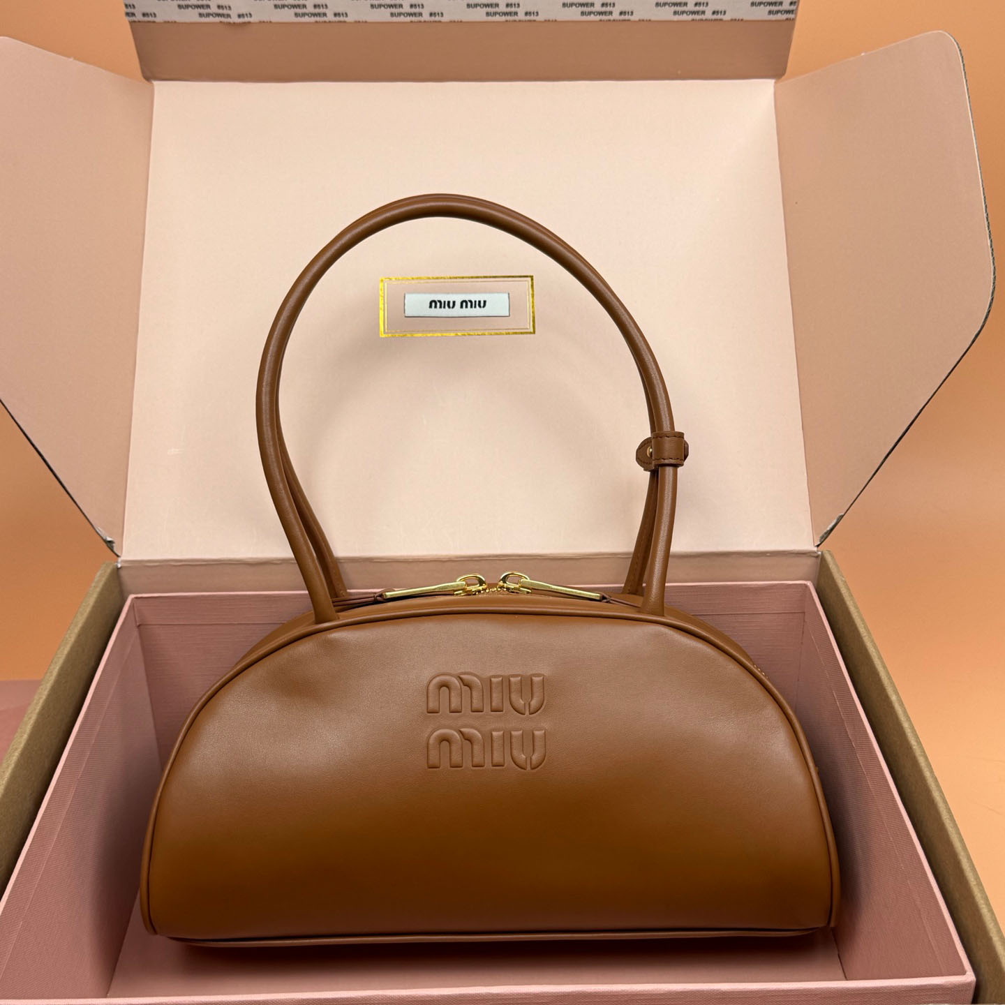 Miu Miu Beau Leather Bag - FashionPlug