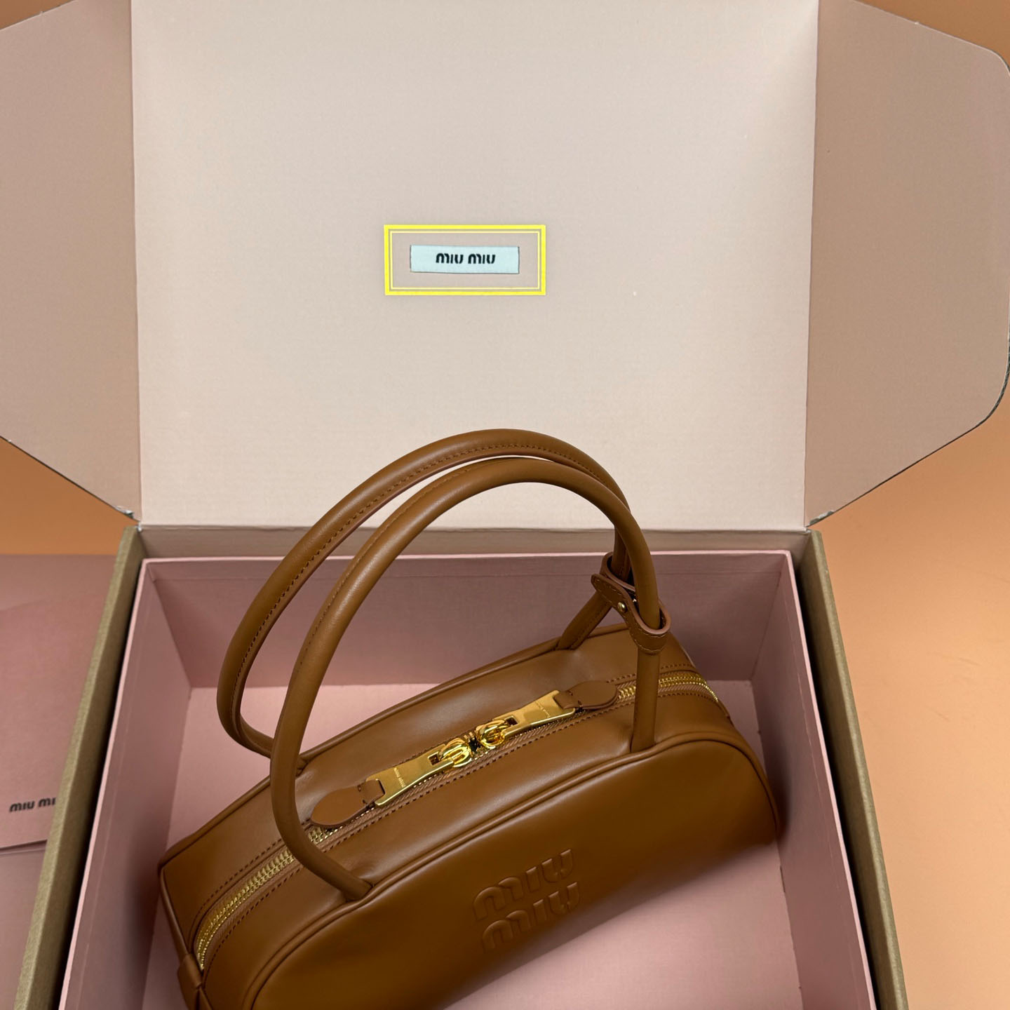 Miu Miu Beau Leather Bag - FashionPlug