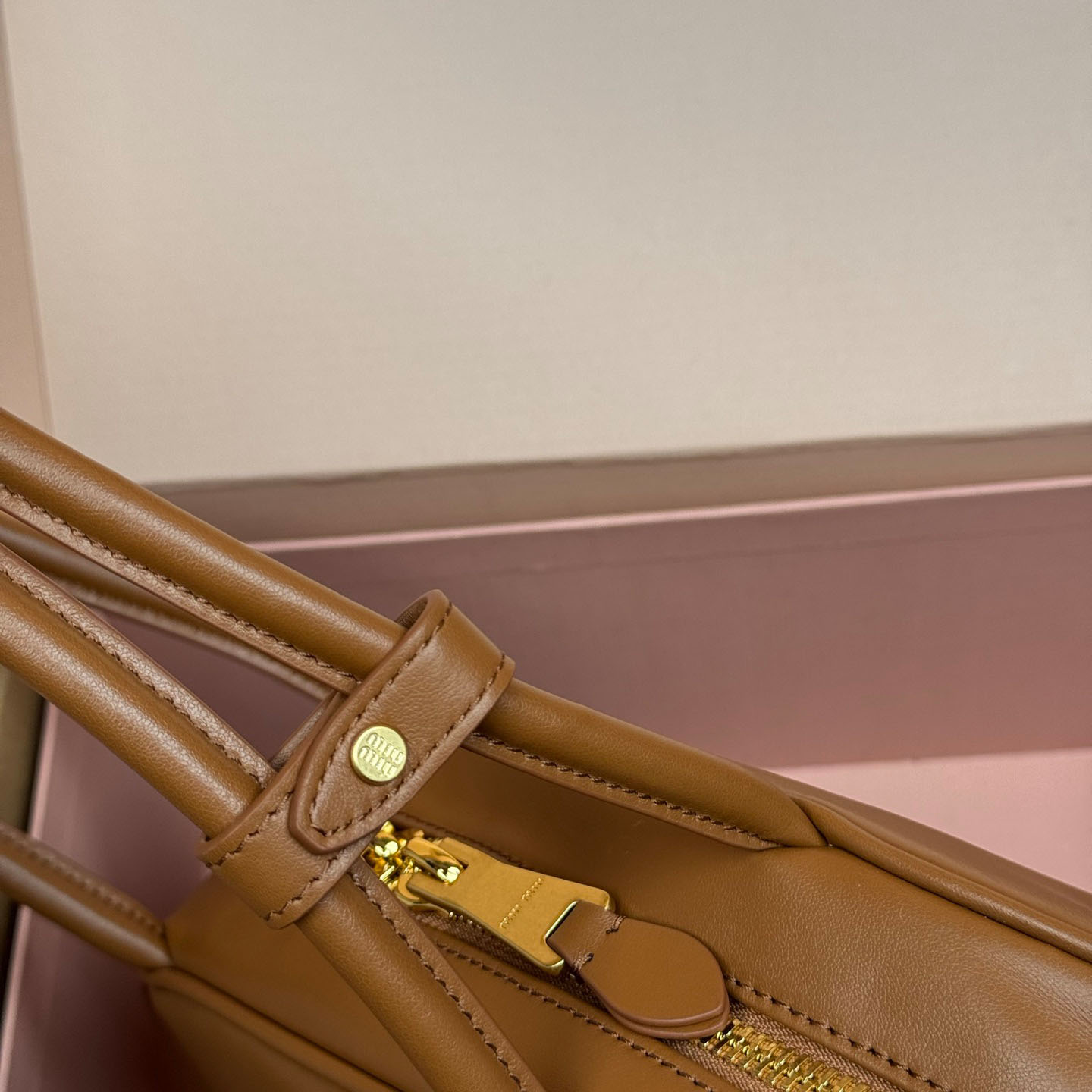 Miu Miu Beau Leather Bag - FashionPlug