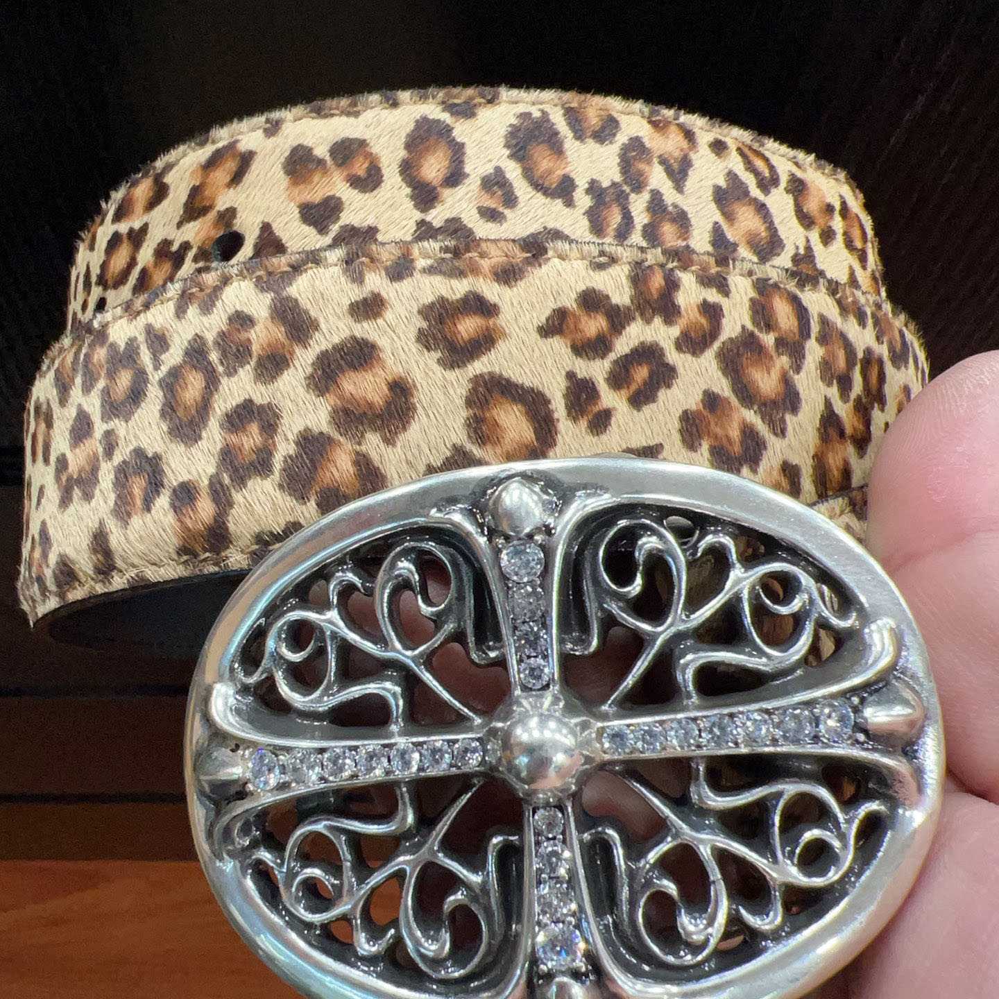 Chrome Hearts Leather Belt   - FashionPlug