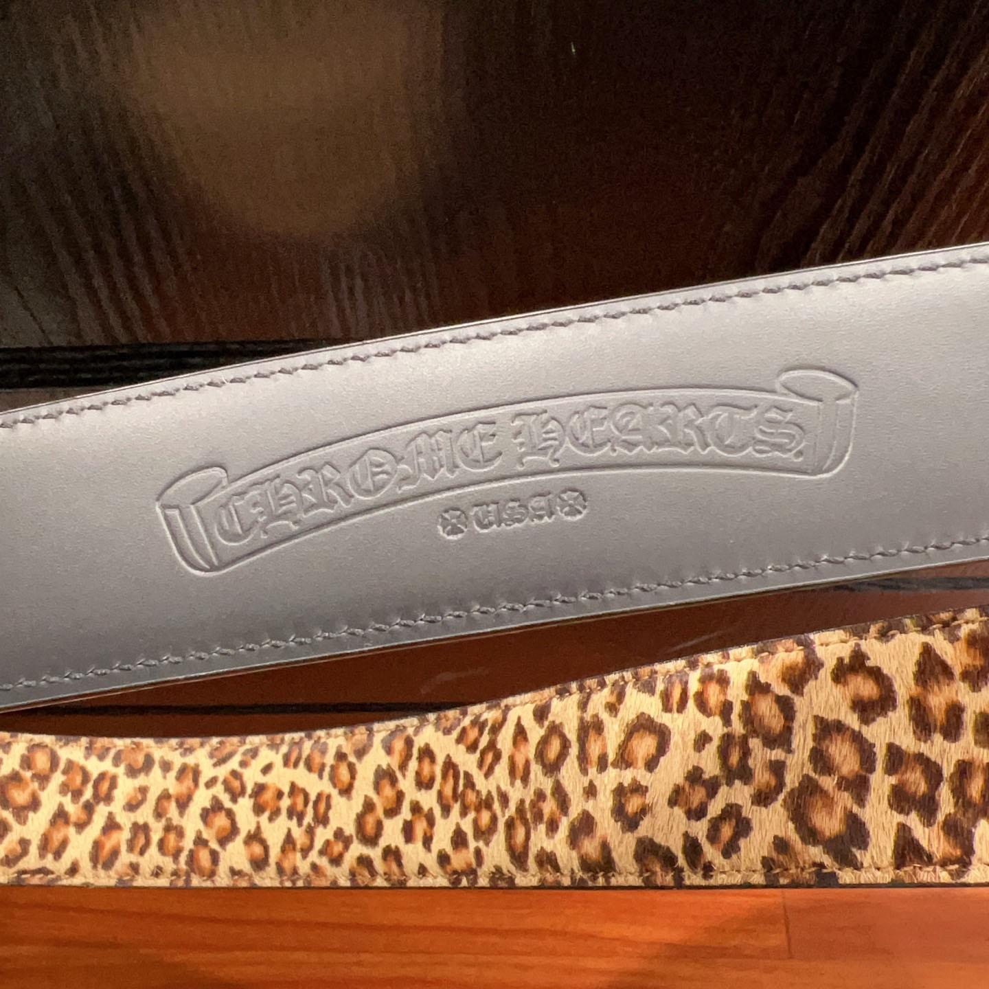 Chrome Hearts Leather Belt   - FashionPlug
