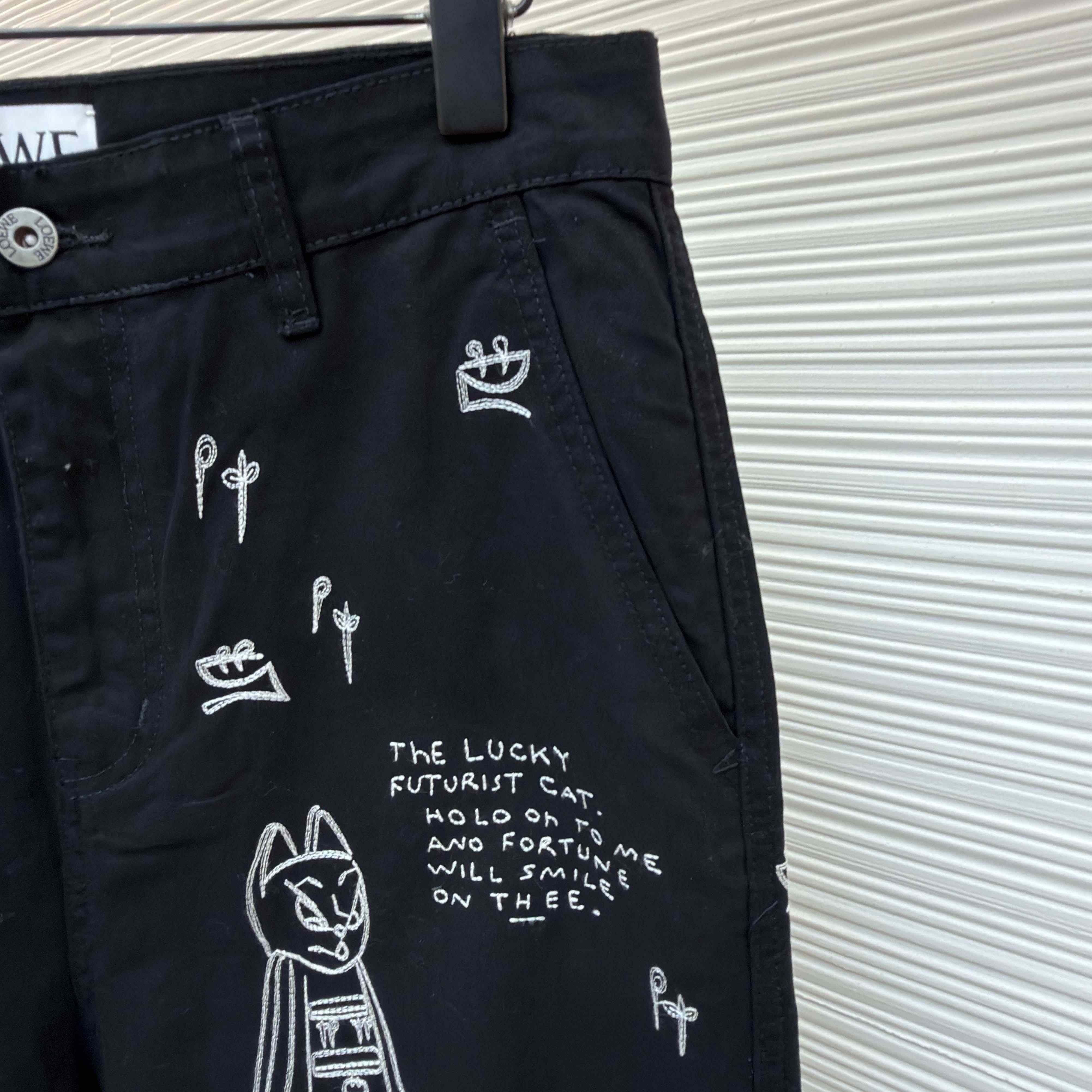 Loewe Trousers In Cotton - FashionPlug