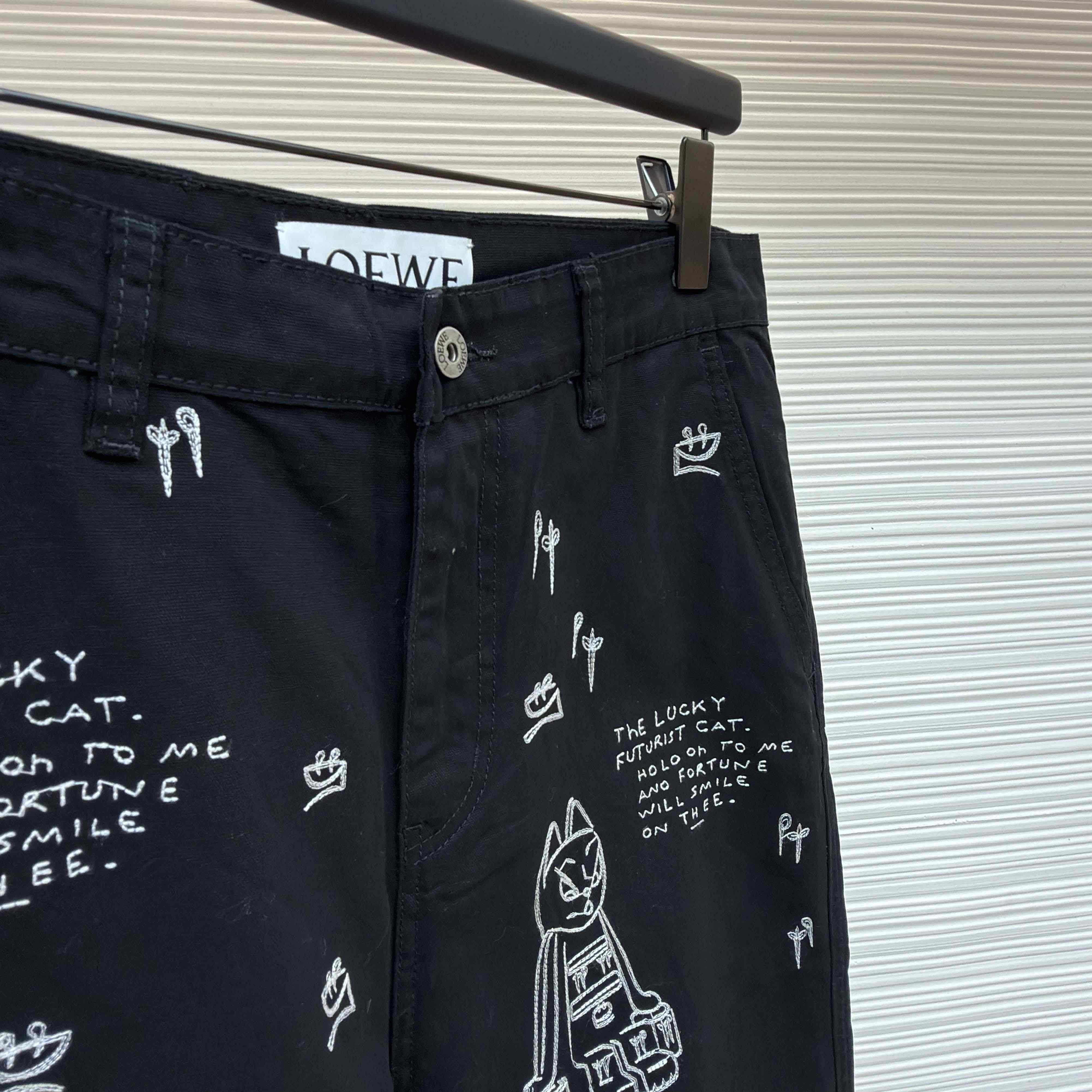 Loewe Trousers In Cotton - FashionPlug