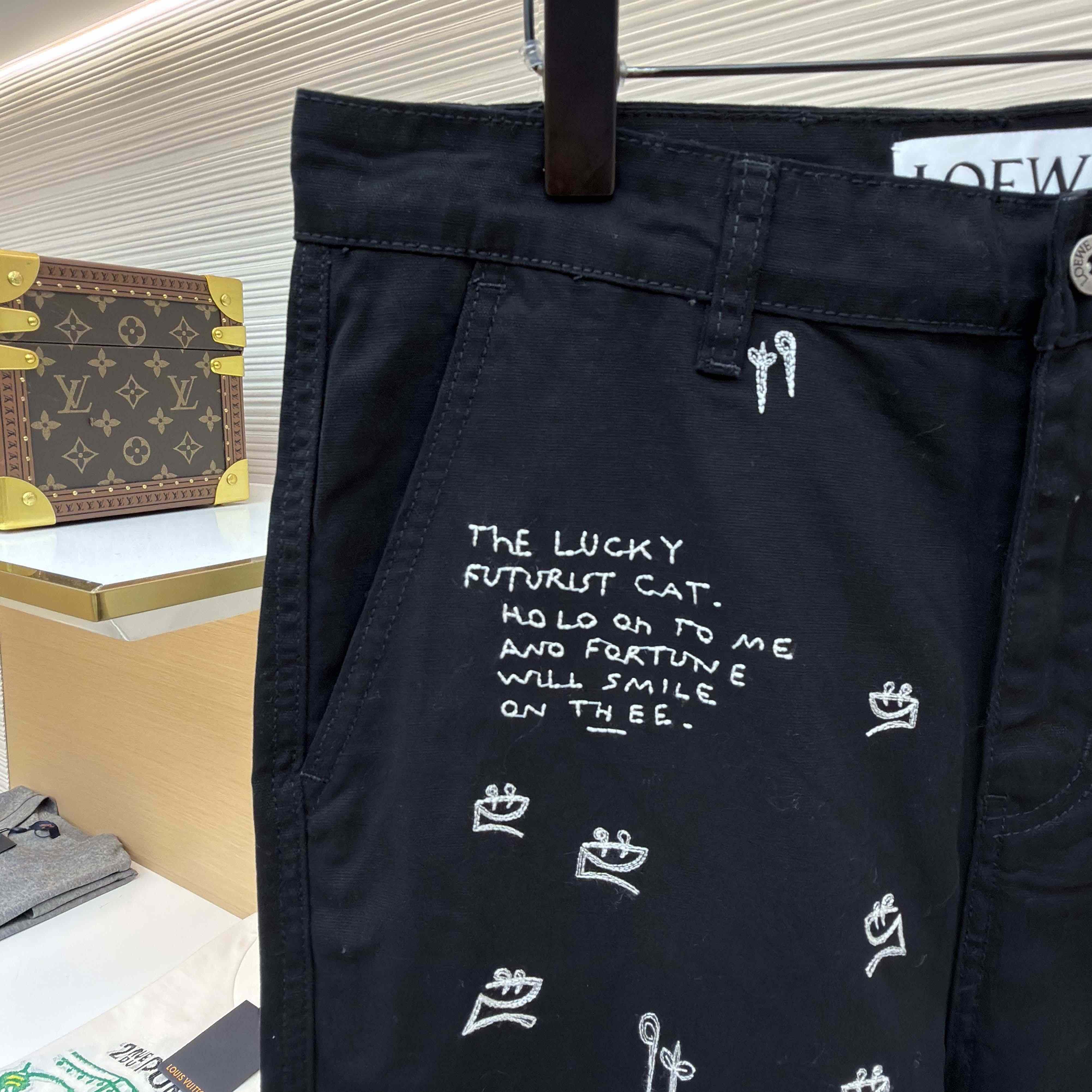 Loewe Trousers In Cotton - FashionPlug
