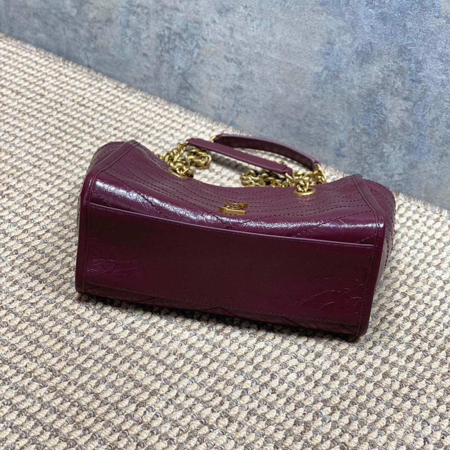 Saint Laurent Nini Small Shopping In Vintage Leather  - FashionPlug