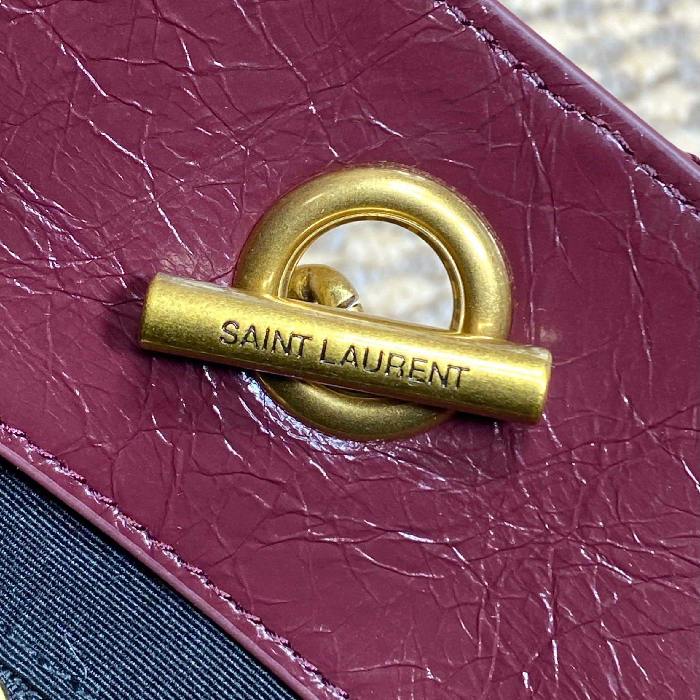 Saint Laurent Nini Small Shopping In Vintage Leather  - FashionPlug