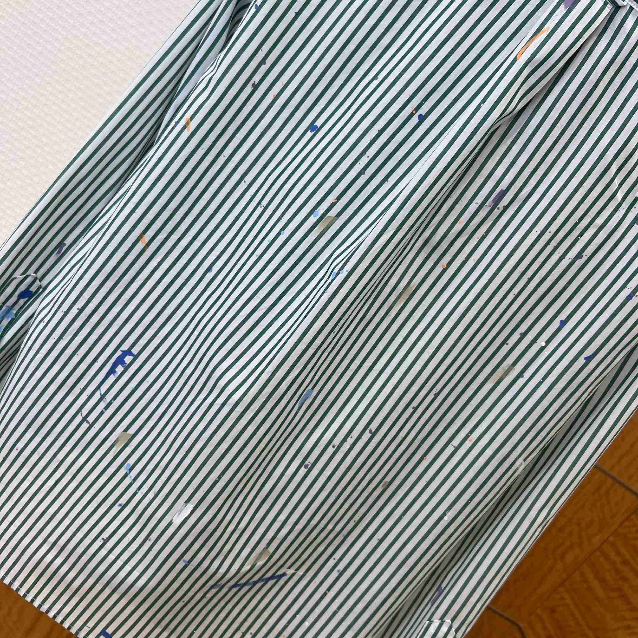  Ralph Lauren Classic Fit Paint-Splatter Striped Shirt - FashionPlug