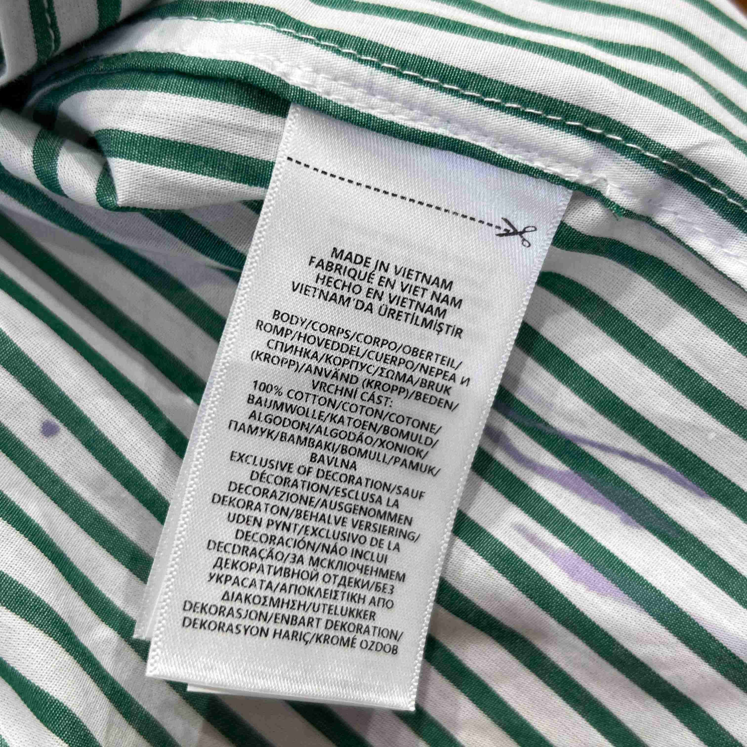  Ralph Lauren Classic Fit Paint-Splatter Striped Shirt - FashionPlug