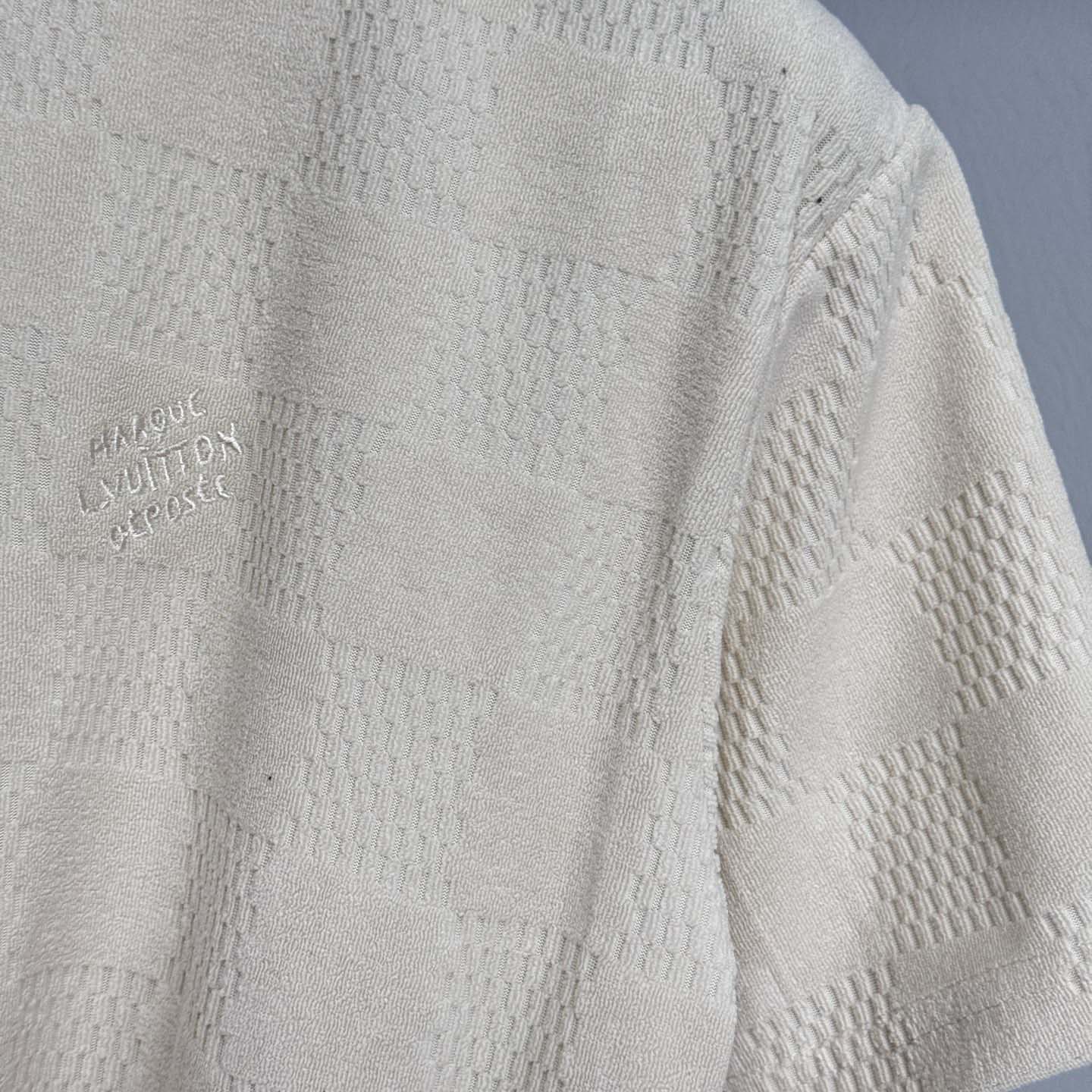 Louis Vuitton Damier French Terry Cotton T-Shirt - FashionPlug