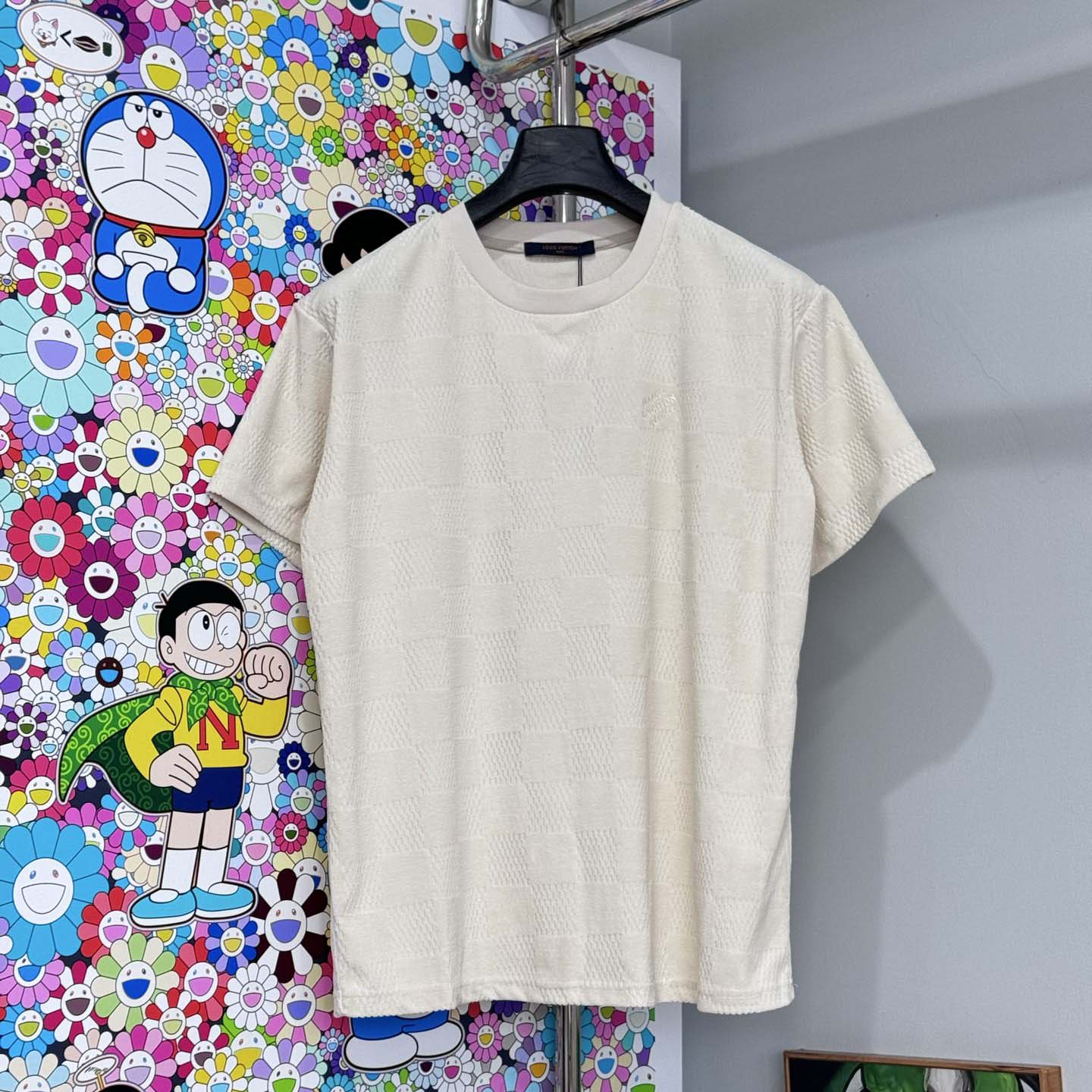 Louis Vuitton Damier French Terry Cotton T-Shirt - FashionPlug