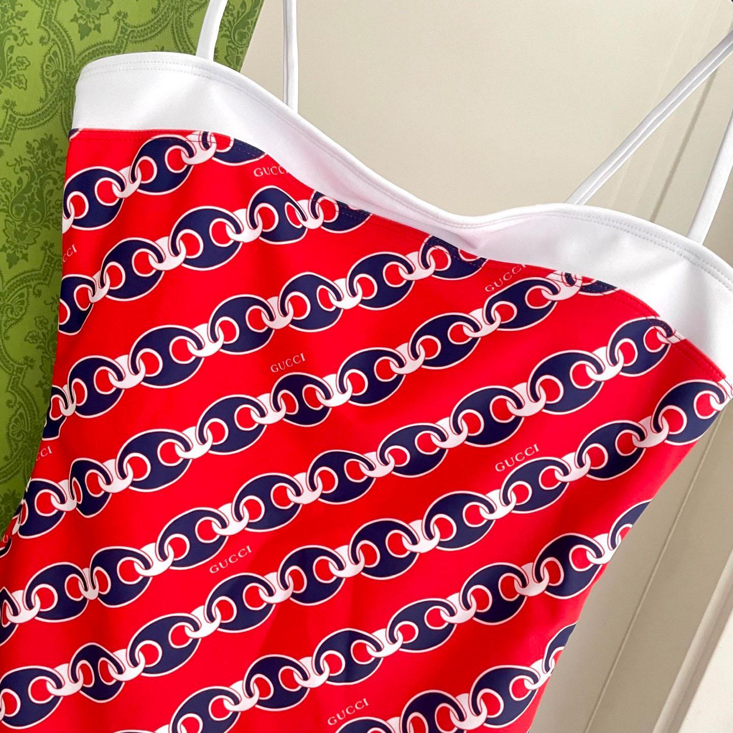 Gucci  Printed One-Piece Swimsuit - FashionPlug