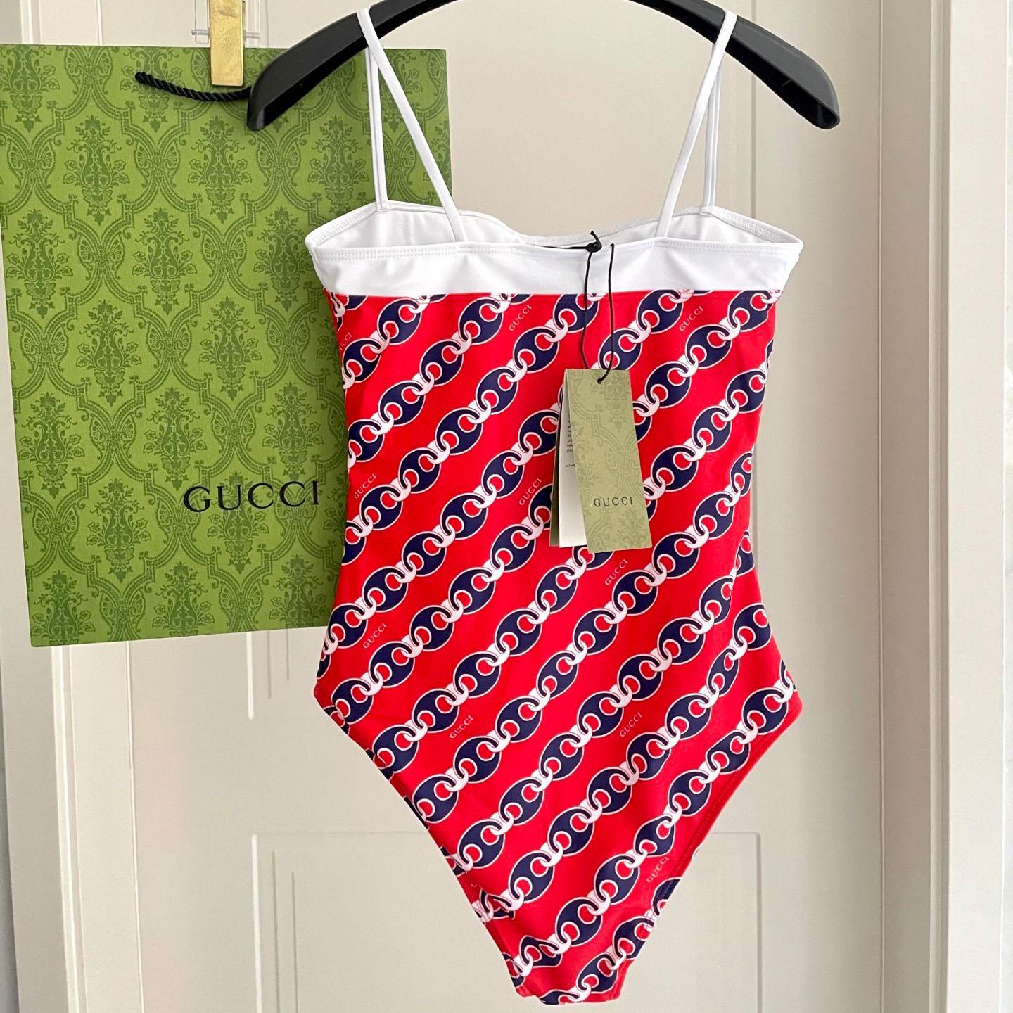 Gucci  Printed One-Piece Swimsuit - FashionPlug
