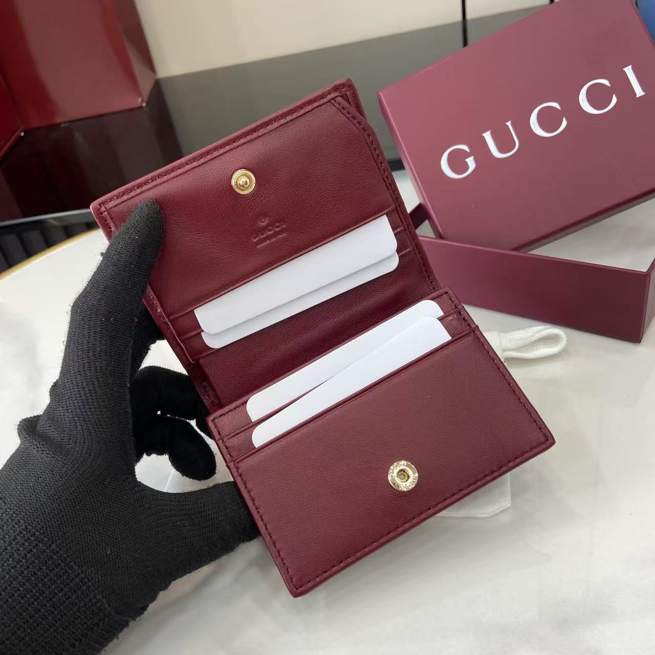 Gucci GG Marmont Card Case Wallet 466492 - FashionPlug