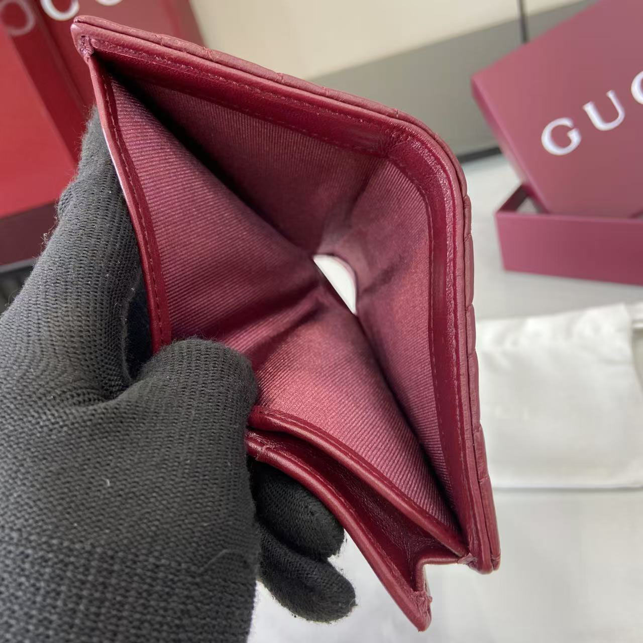 Gucci GG Marmont Card Case Wallet 466492 - FashionPlug