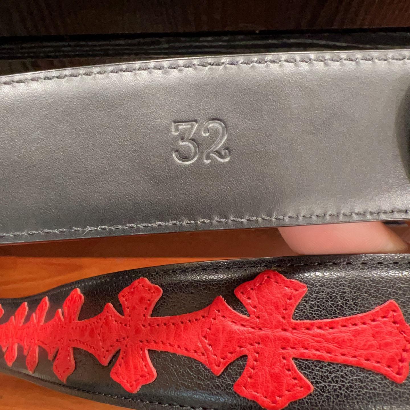 Chrome Hearts Leather Belt   - FashionPlug