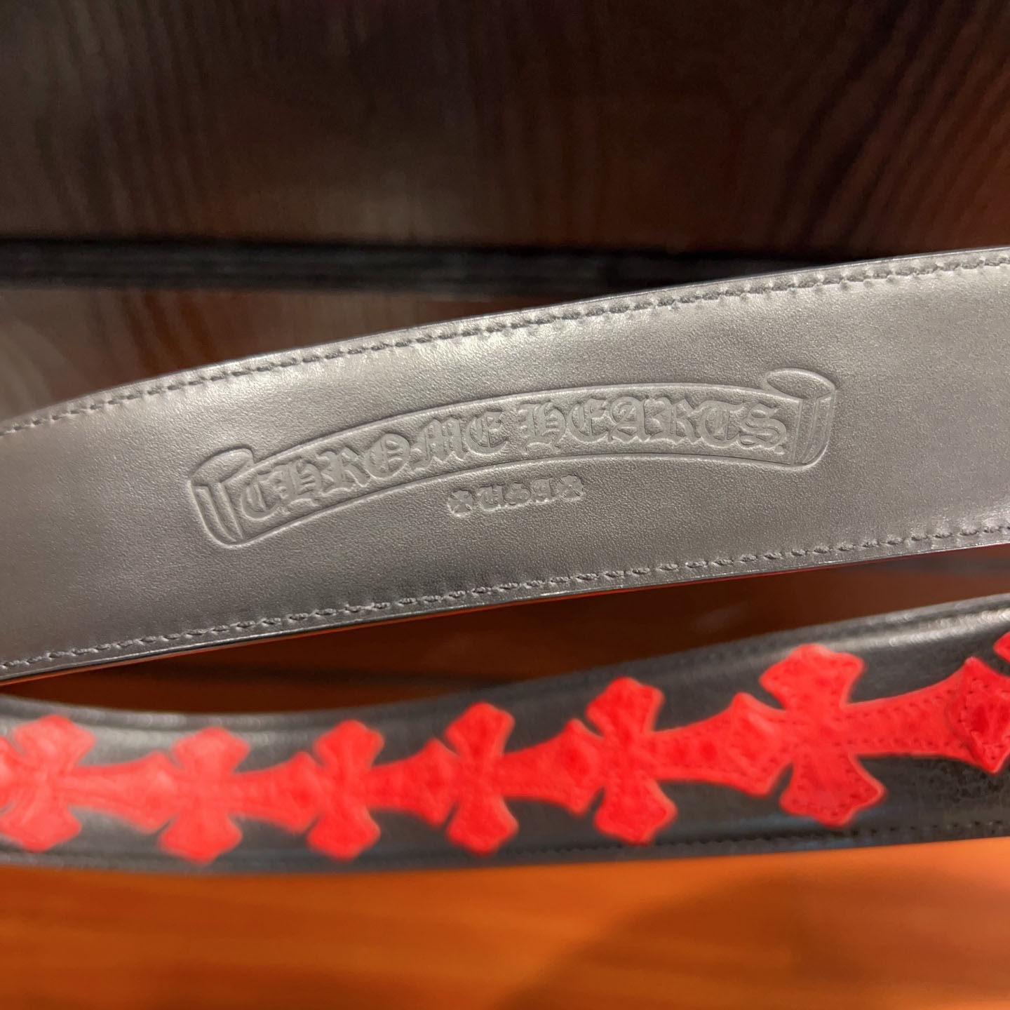 Chrome Hearts Leather Belt   - FashionPlug