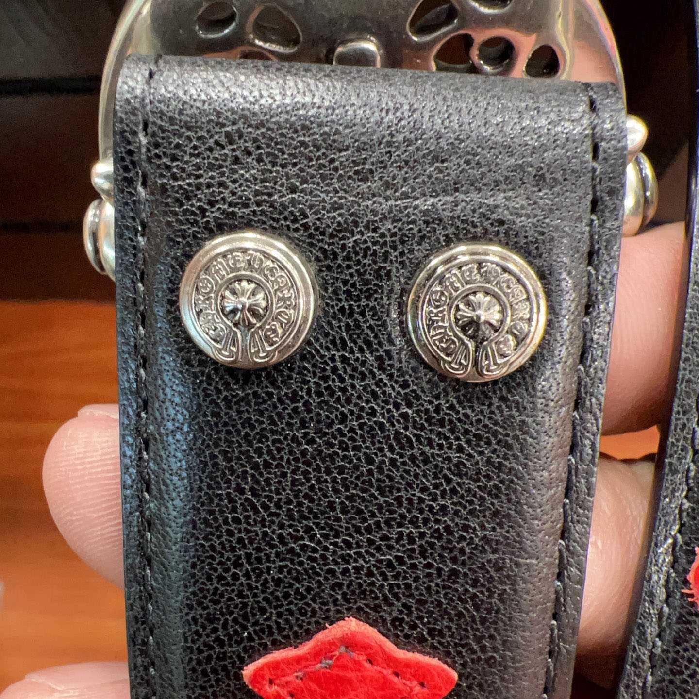 Chrome Hearts Leather Belt   - FashionPlug