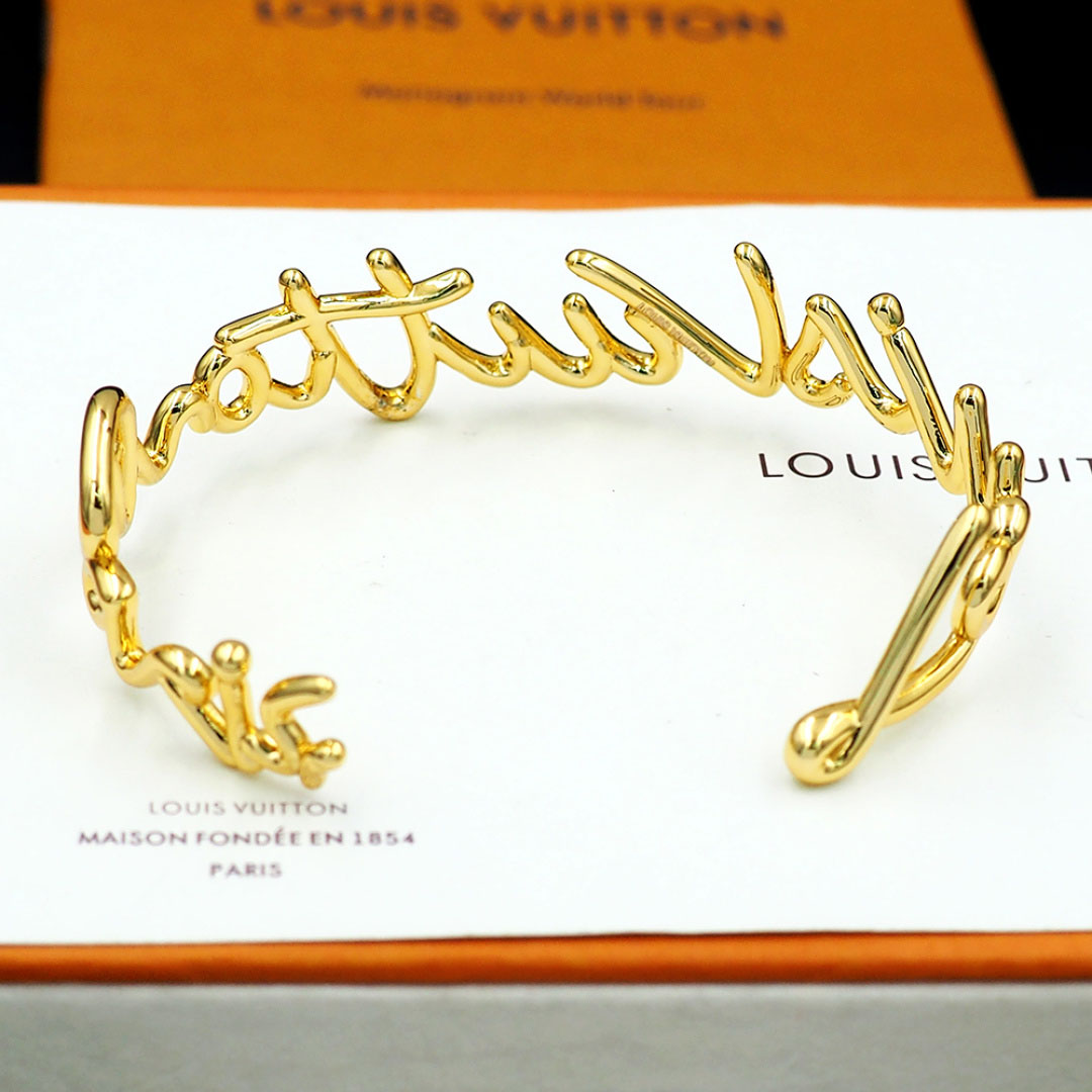 Louis Vuitton LV Script Bracelet M1812M - FashionPlug