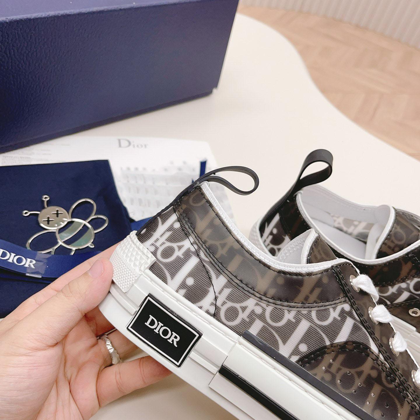 Dior B23 Low 'Dior Oblique - Charcoal' - FashionPlug