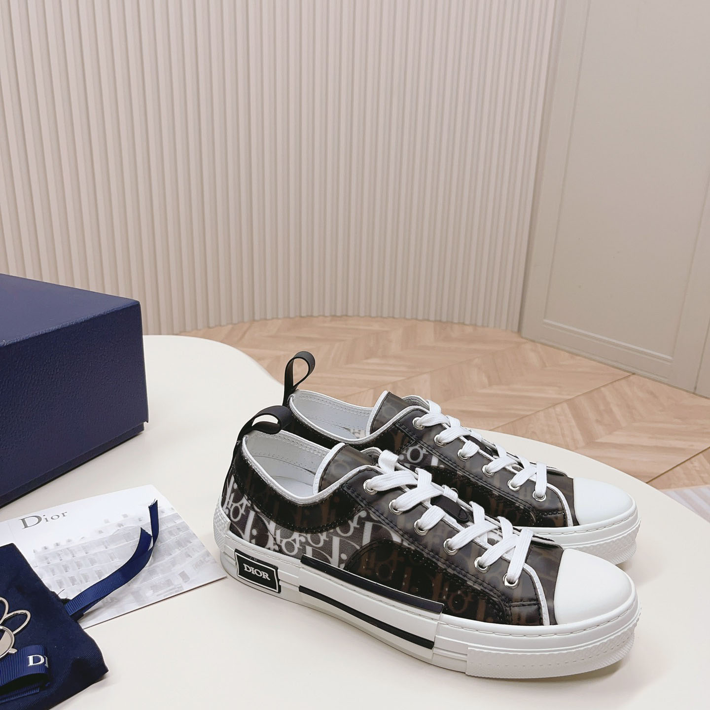 Dior B23 Low 'Dior Oblique - Charcoal' - FashionPlug