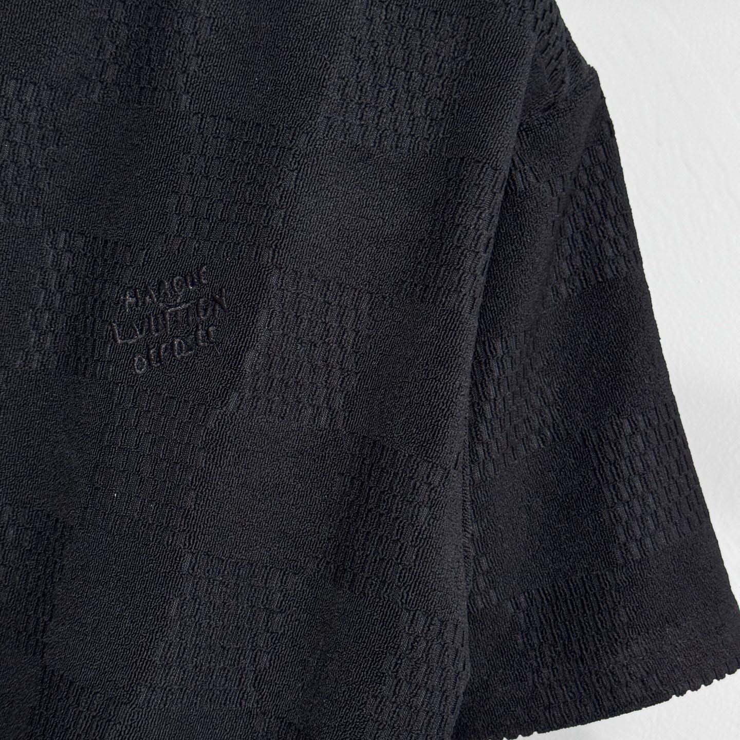 Louis Vuitton Damier French Terry Cotton T-Shirt - FashionPlug