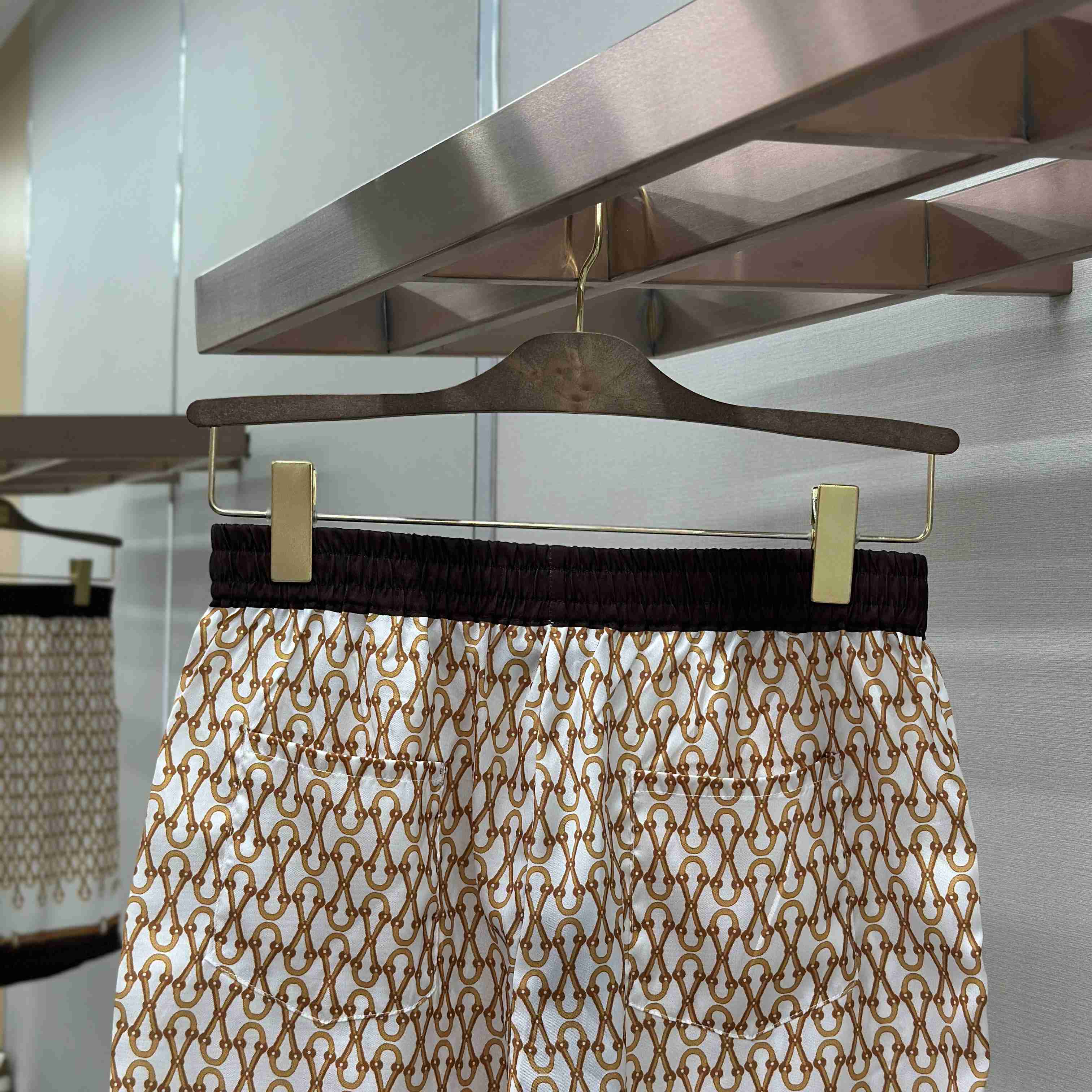 Gucci Printed Silk Twill Shorts - FashionPlug