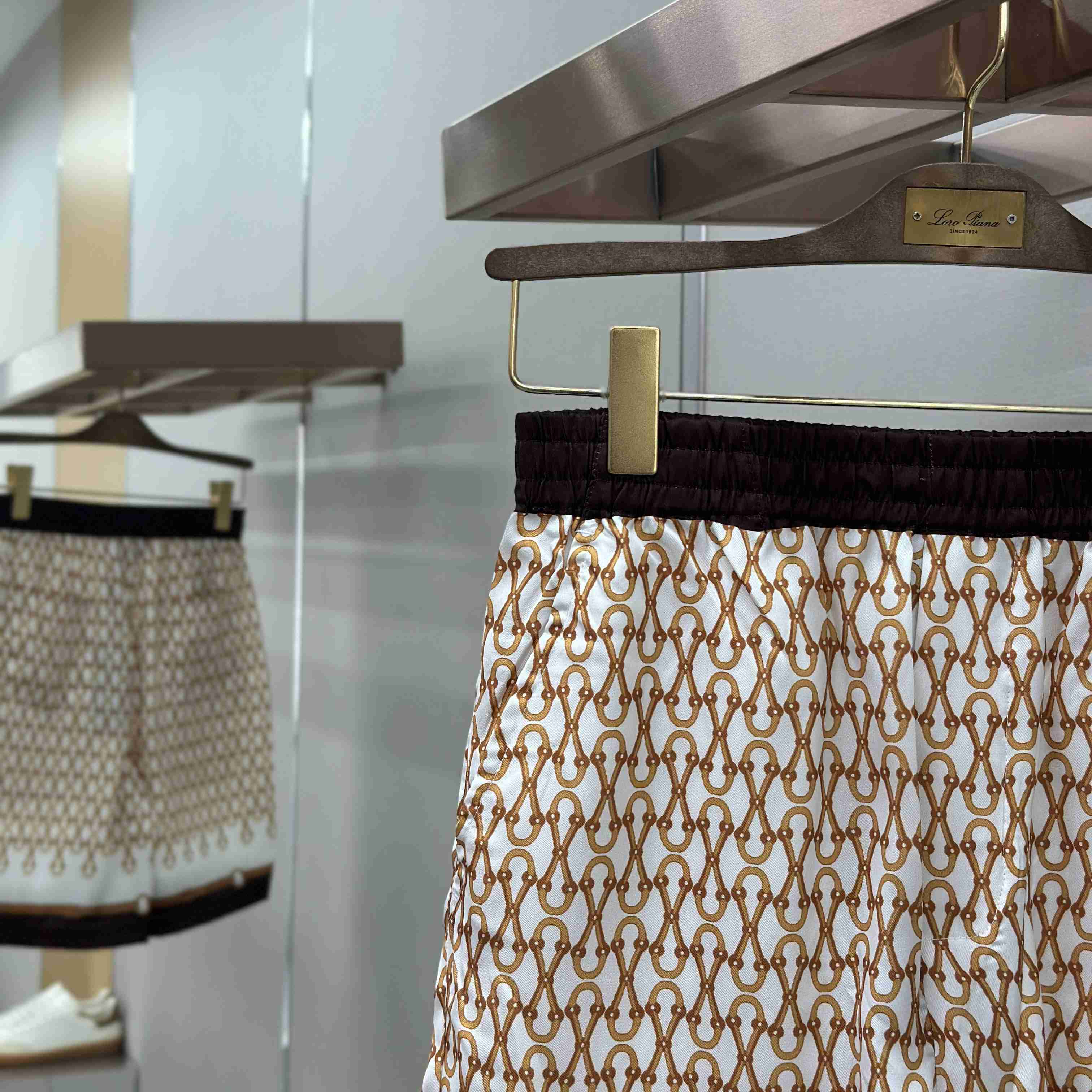 Gucci Printed Silk Twill Shorts - FashionPlug