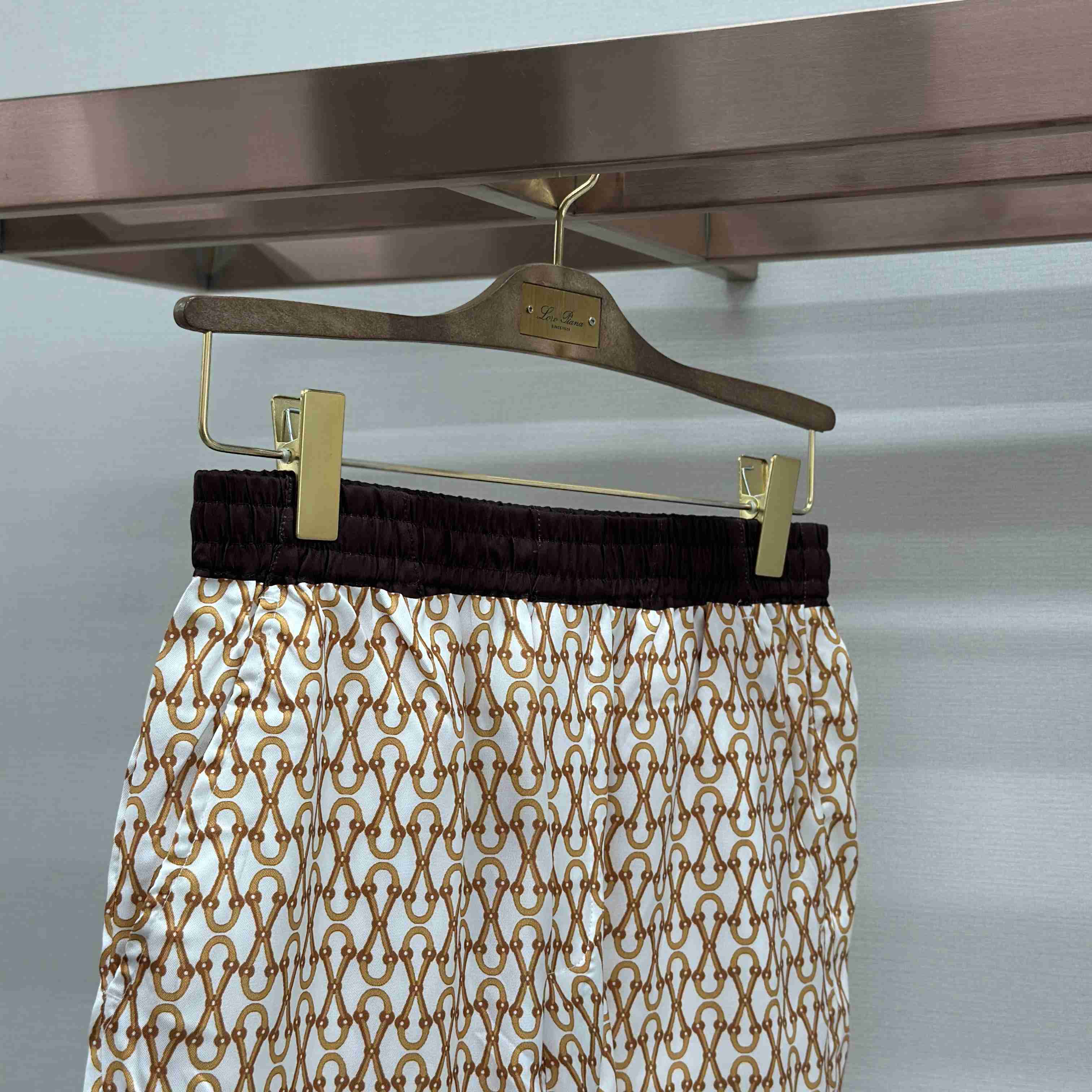 Gucci Printed Silk Twill Shorts - FashionPlug