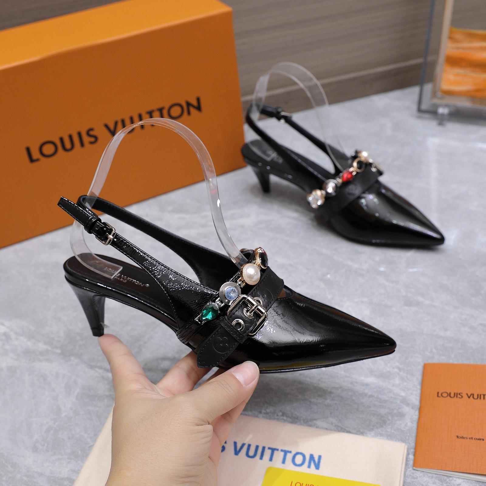 Louis Vuitton LV Vibe Slingback Pump   1AIT25 - FashionPlug