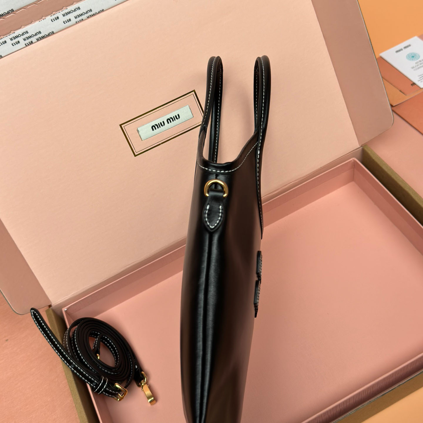 Miu Miu Ivy Leather Handbag - FashionPlug