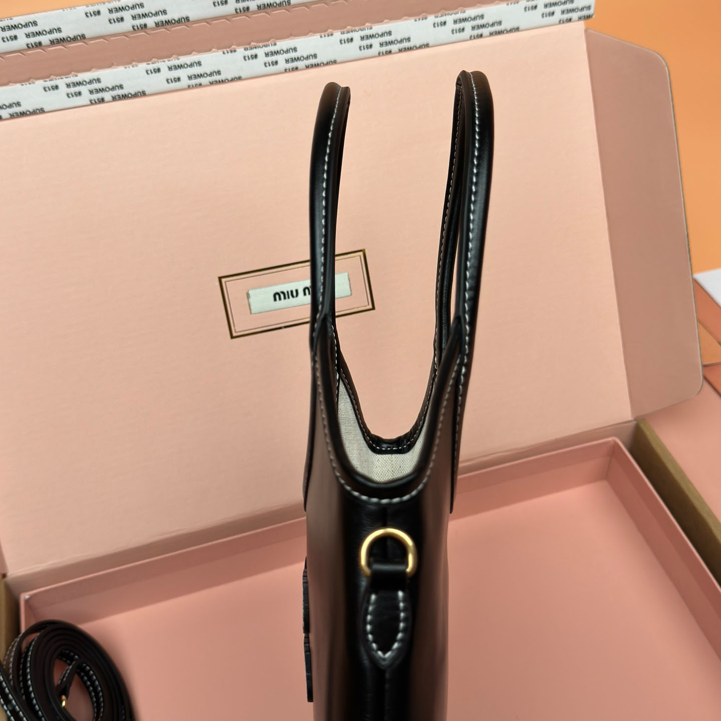 Miu Miu Ivy Leather Handbag - FashionPlug