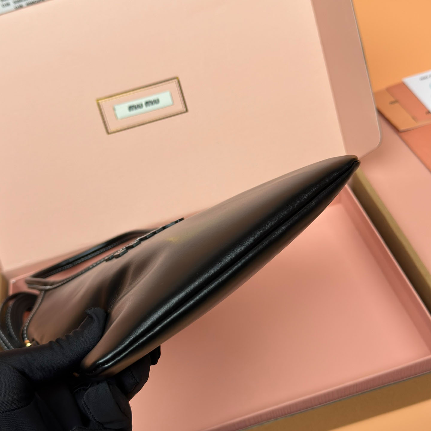 Miu Miu Ivy Leather Handbag - FashionPlug