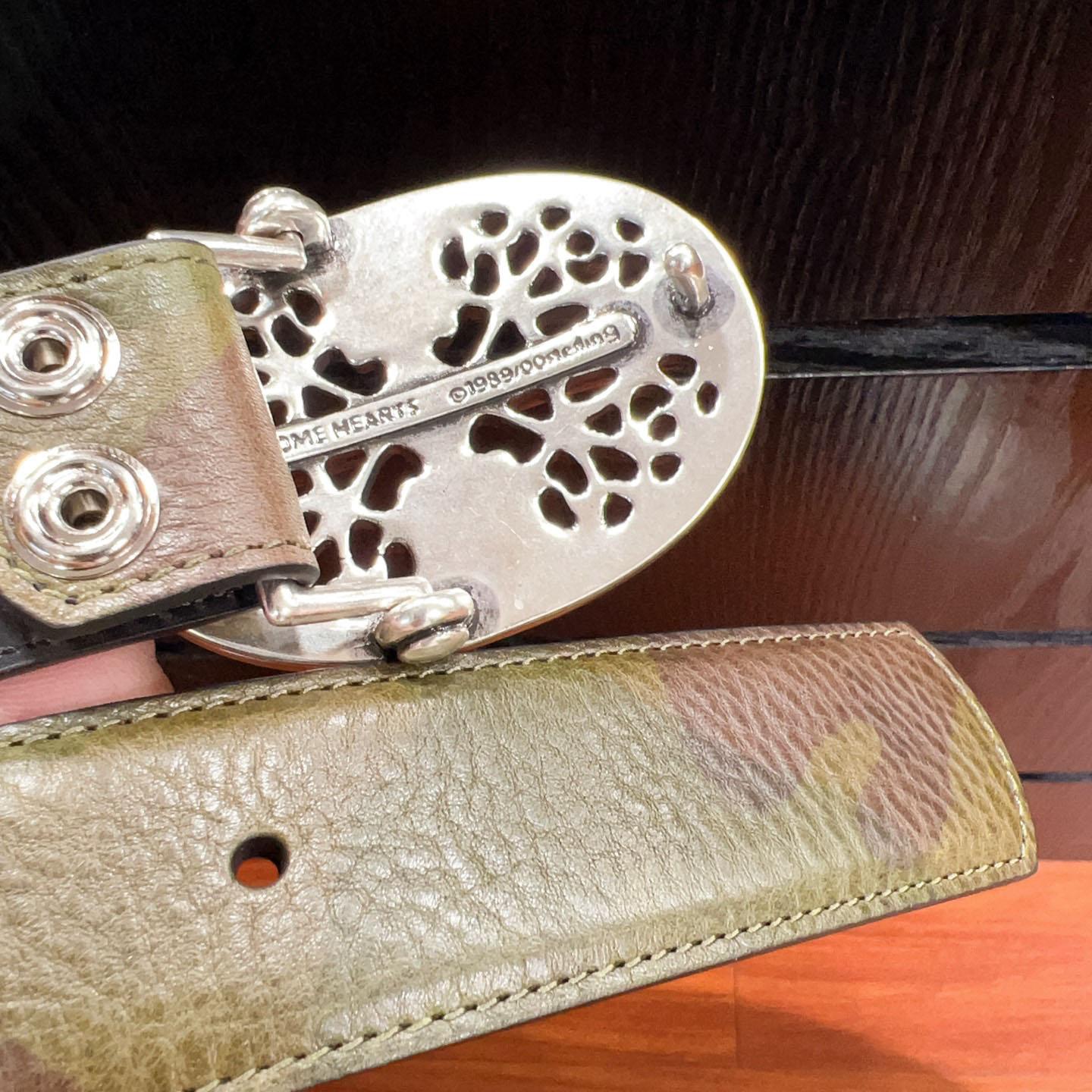 Chrome Hearts Leather Belt   - FashionPlug