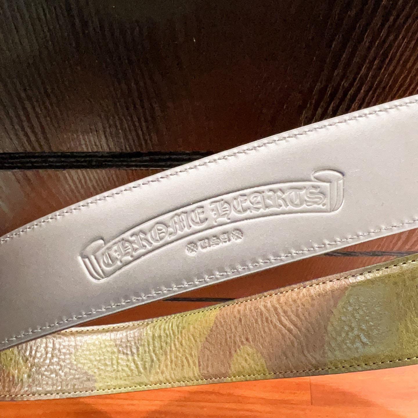 Chrome Hearts Leather Belt   - FashionPlug