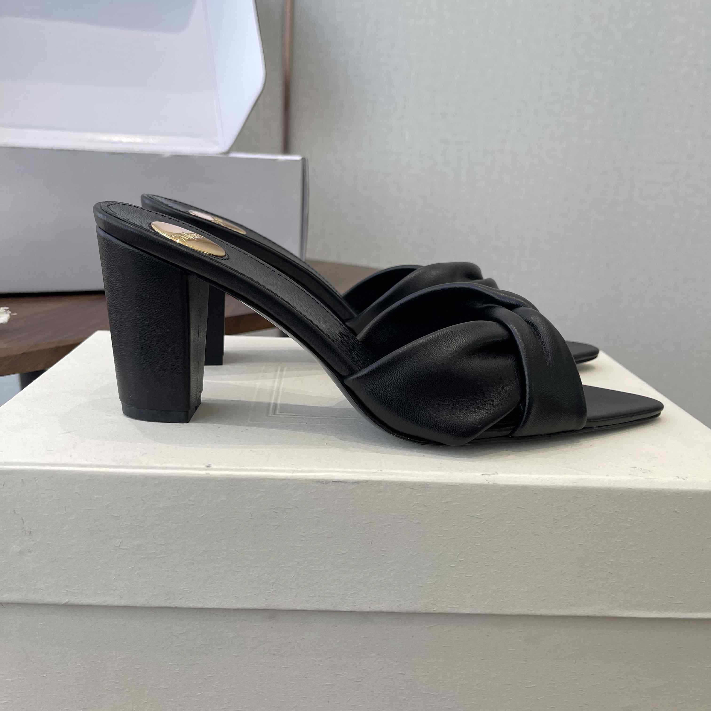 Saint Laurent FRANCIANE Mules In Smooth Leather - FashionPlug