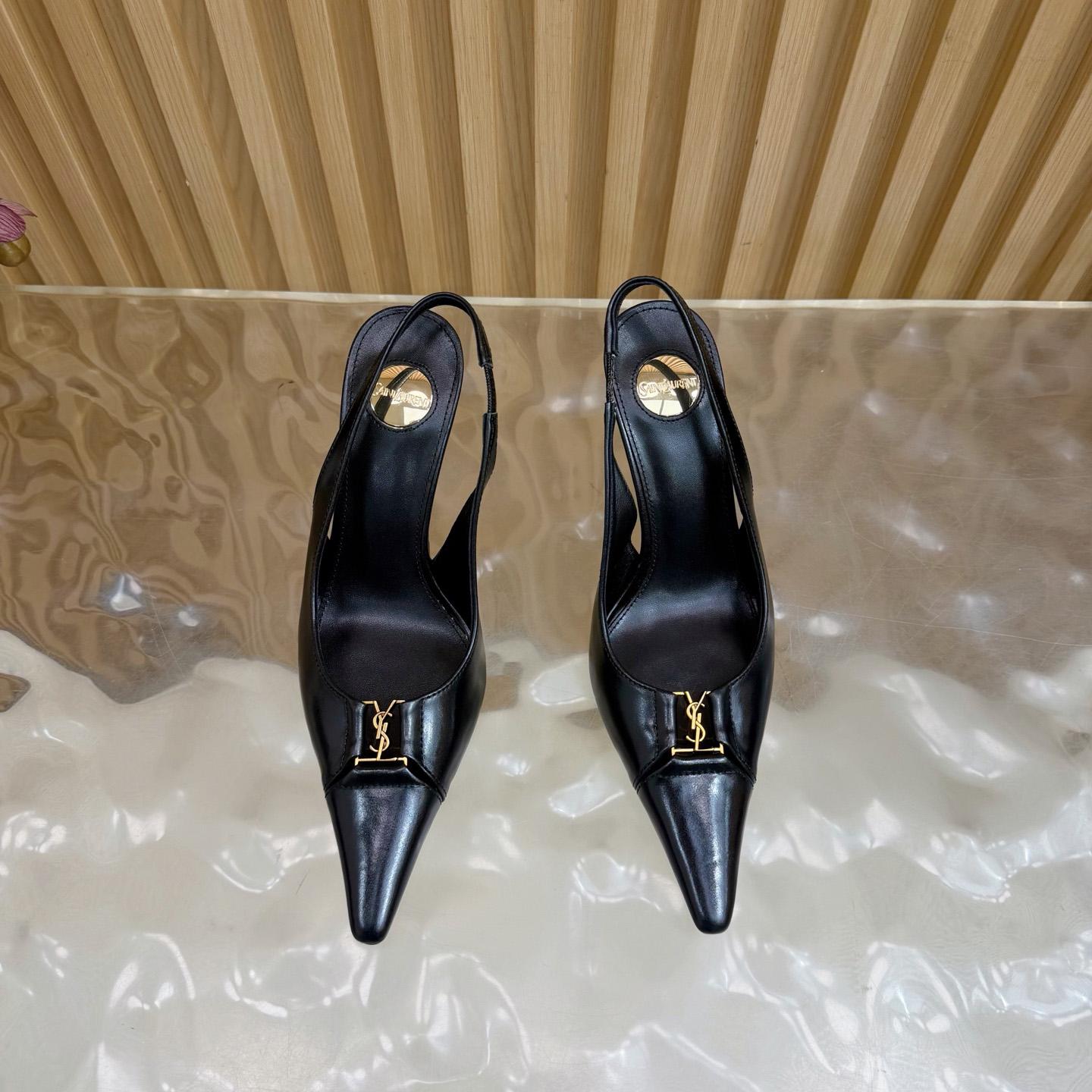 Saint Laurent Babylone Breteuil Slingback Pumps - FashionPlug