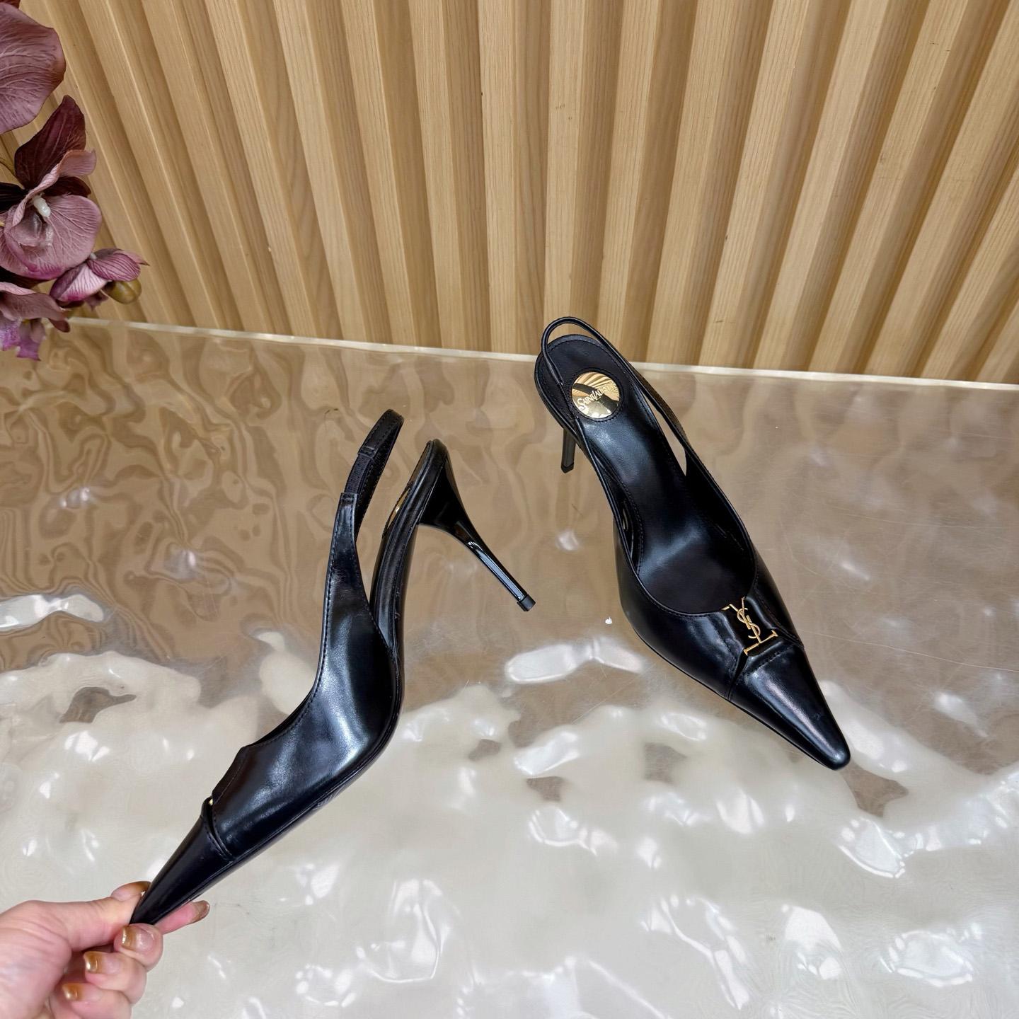 Saint Laurent Babylone Breteuil Slingback Pumps - FashionPlug